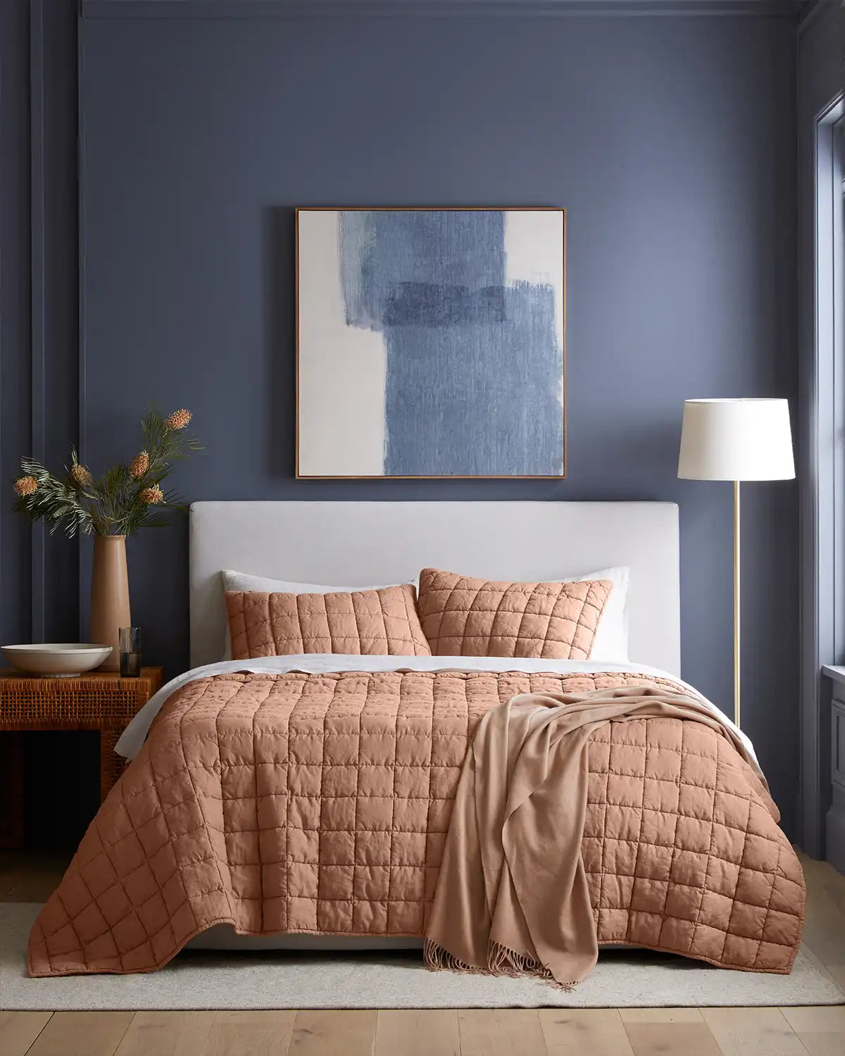 European Linen Box Quilted Sham Set