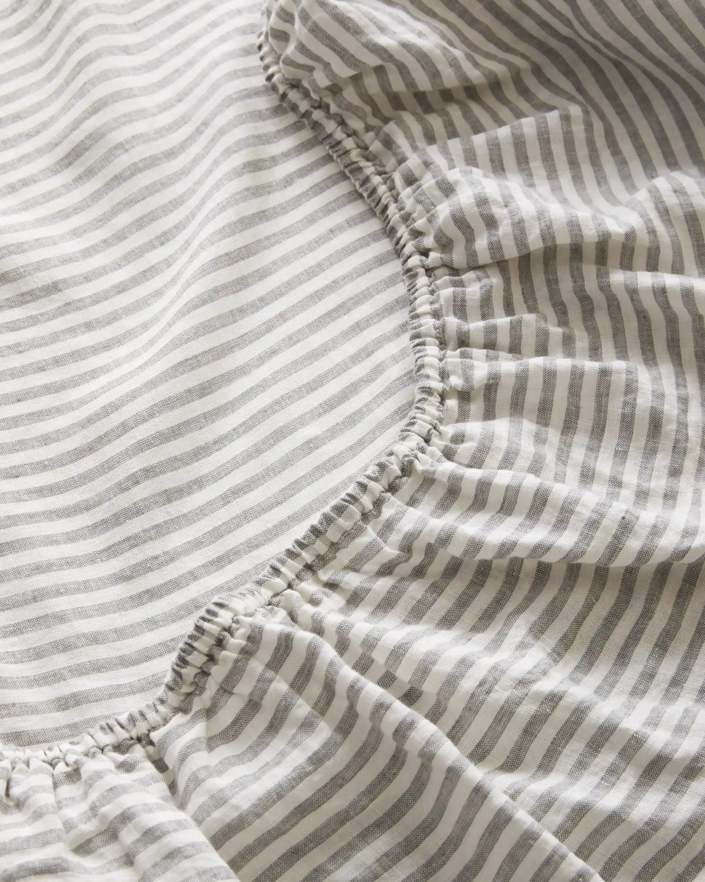 European Linen Stripe Sheet Set