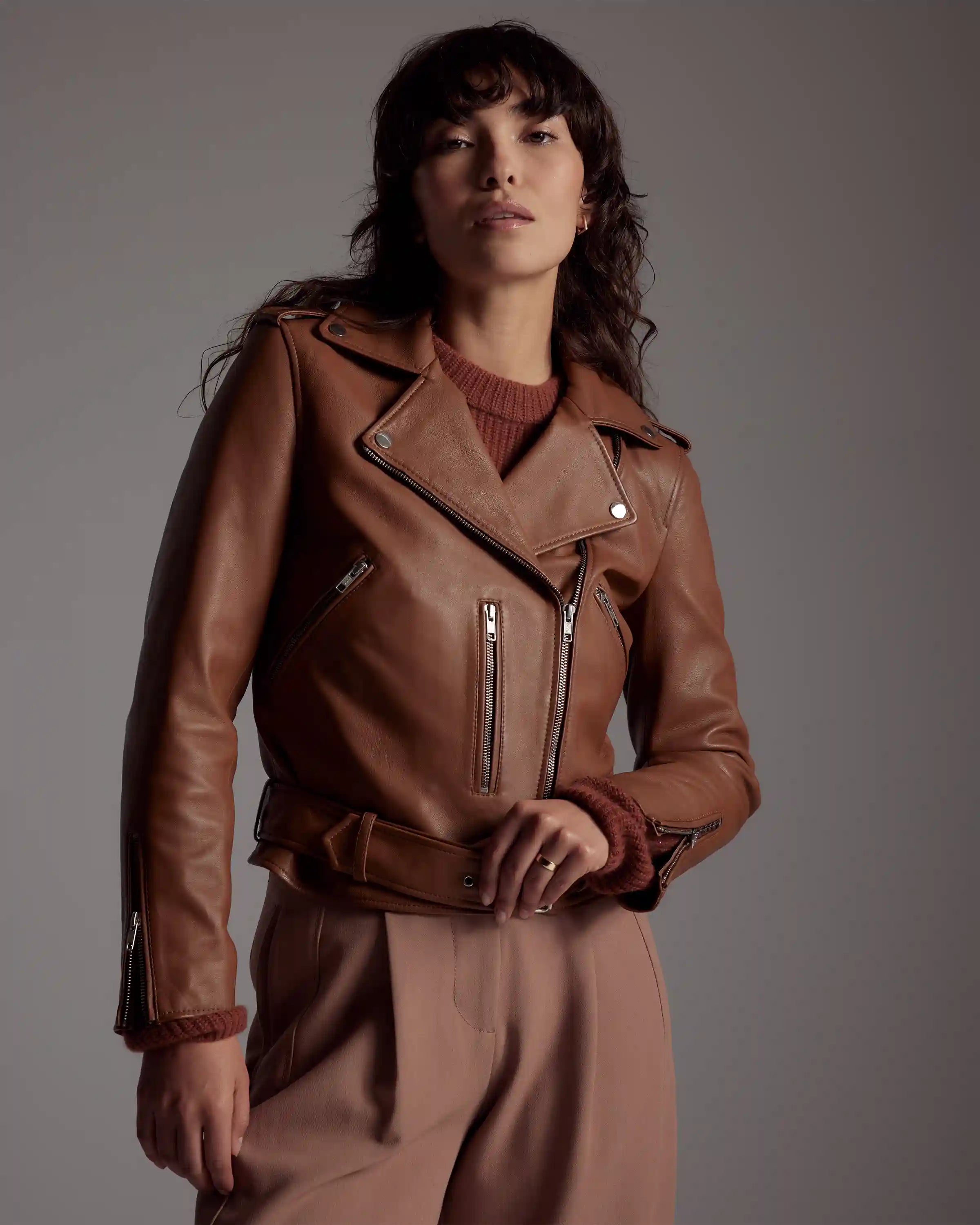 100% Leather Motorcycle Jacket