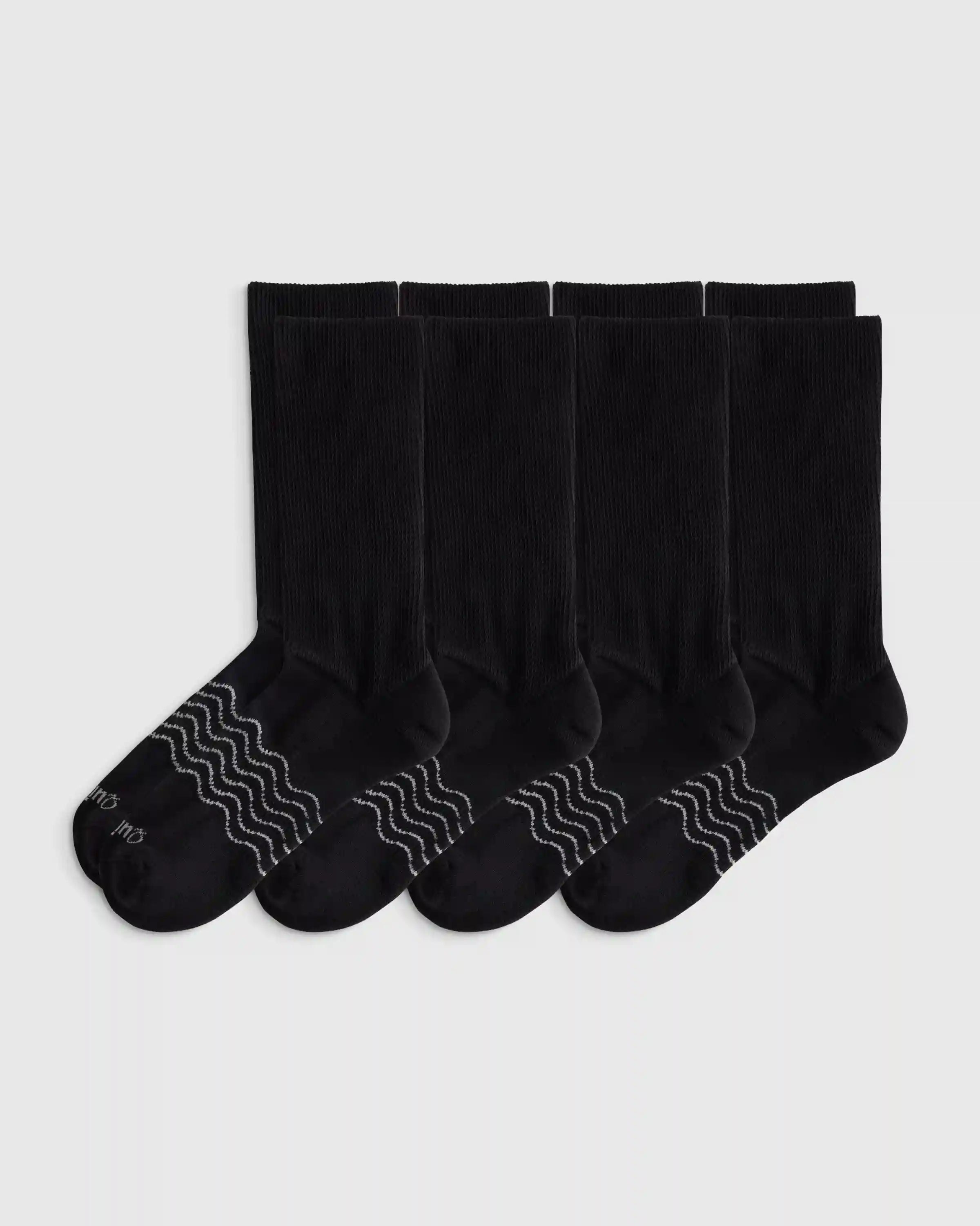 Everyday Cotton Targeted Stretch Crew Socks (4-Pack)