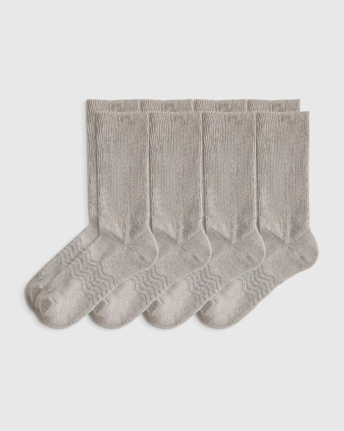 Everyday Cotton Targeted Stretch Crew Socks (4-Pack)