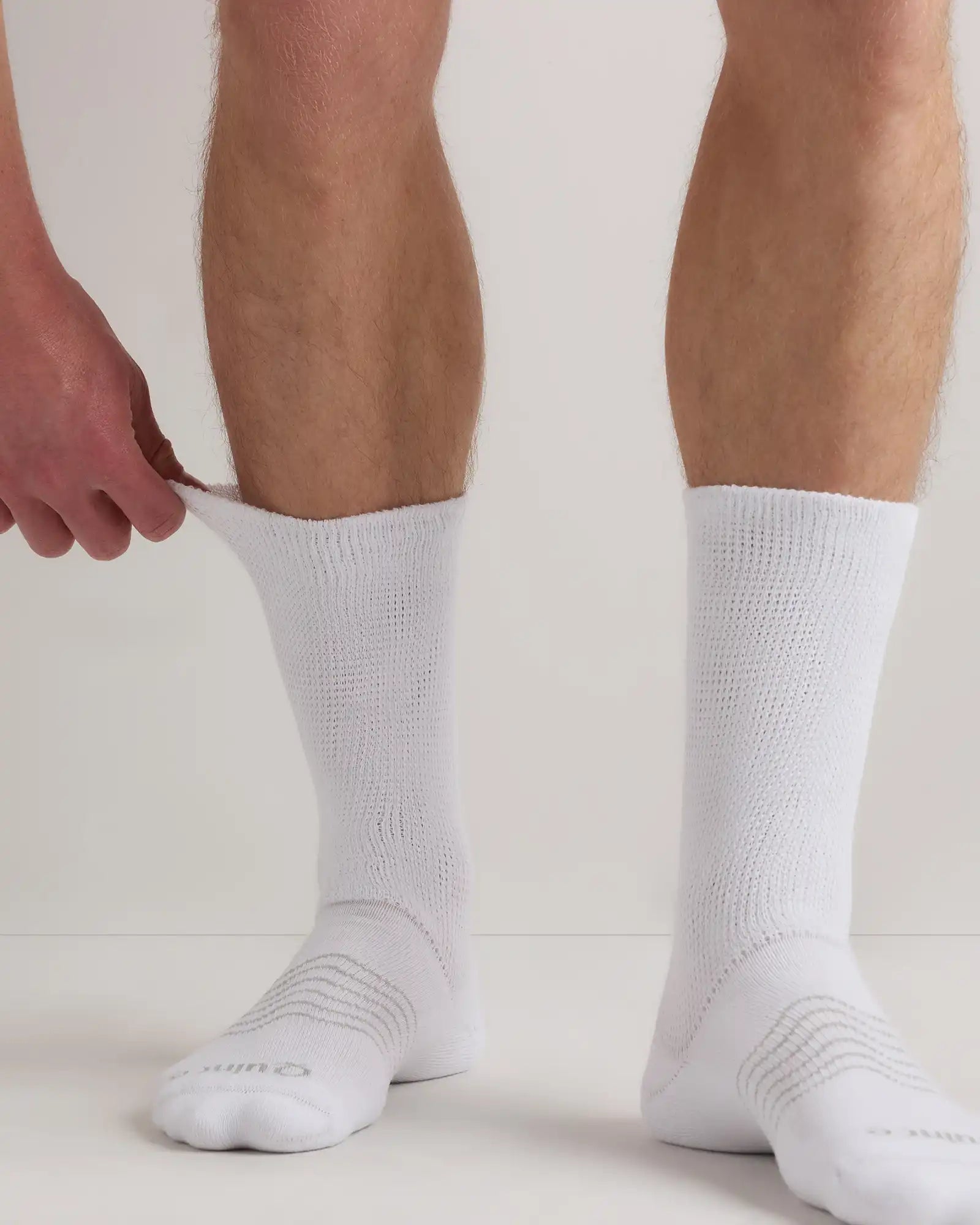 Everyday Cotton Targeted Stretch Crew Socks (4-Pack)