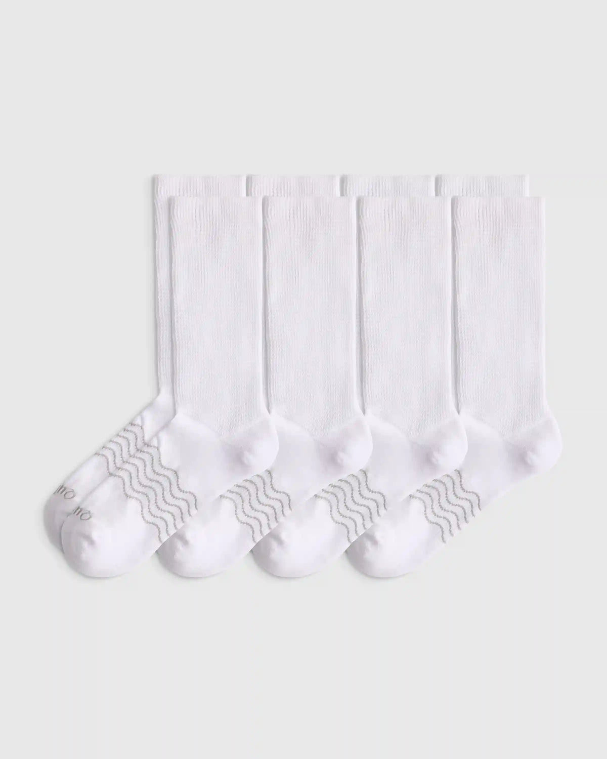 Everyday Cotton Targeted Stretch Crew Socks (4-Pack)