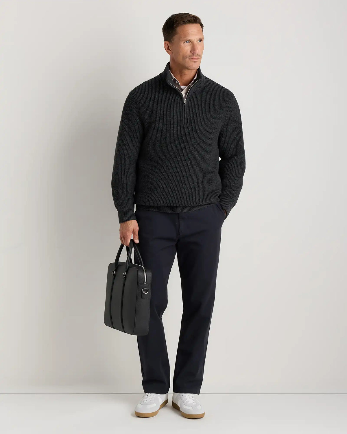Italian Saffiano Briefcase