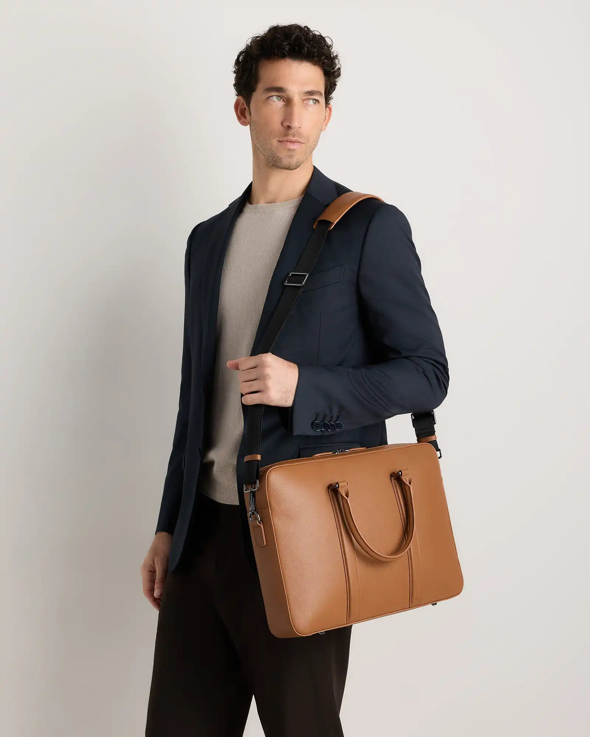 Italian Saffiano Briefcase