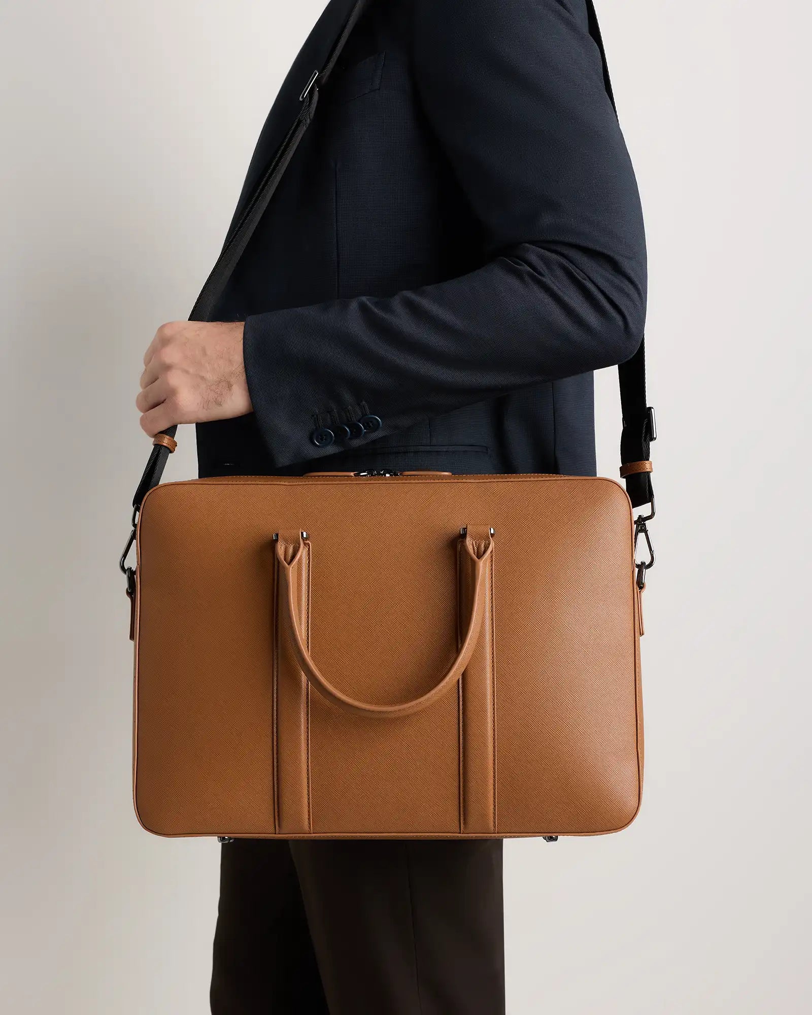 Italian Saffiano Briefcase