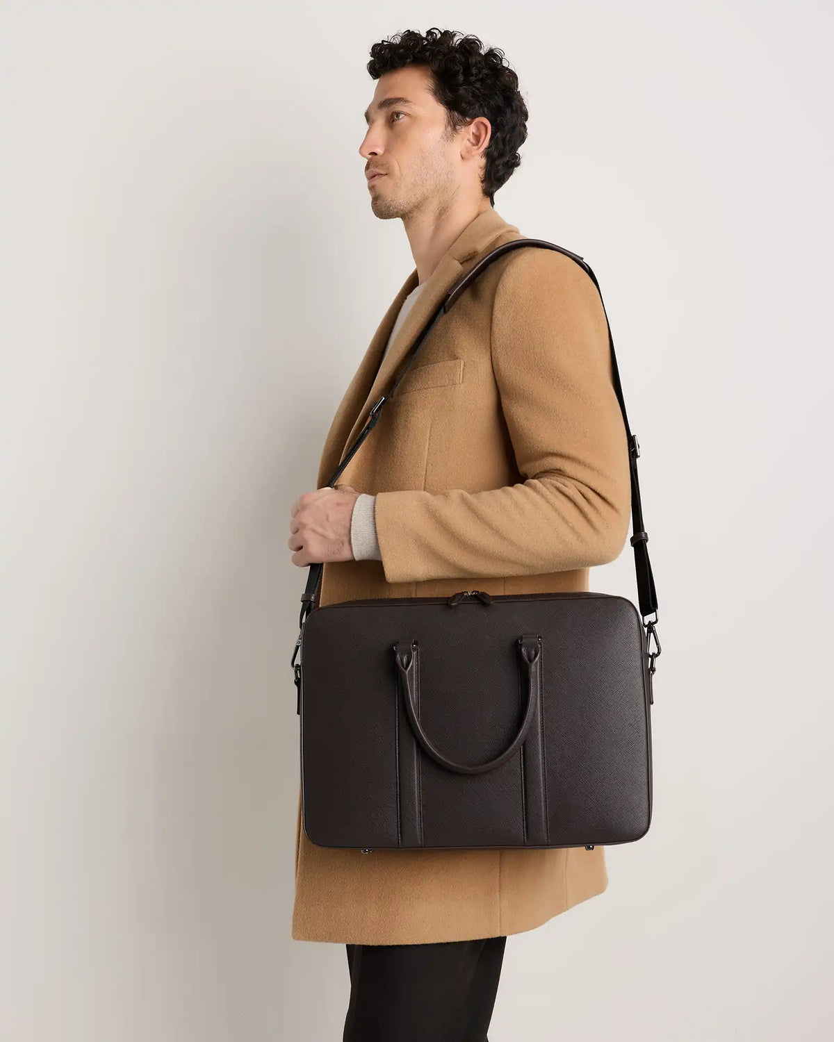 Italian Saffiano Briefcase
