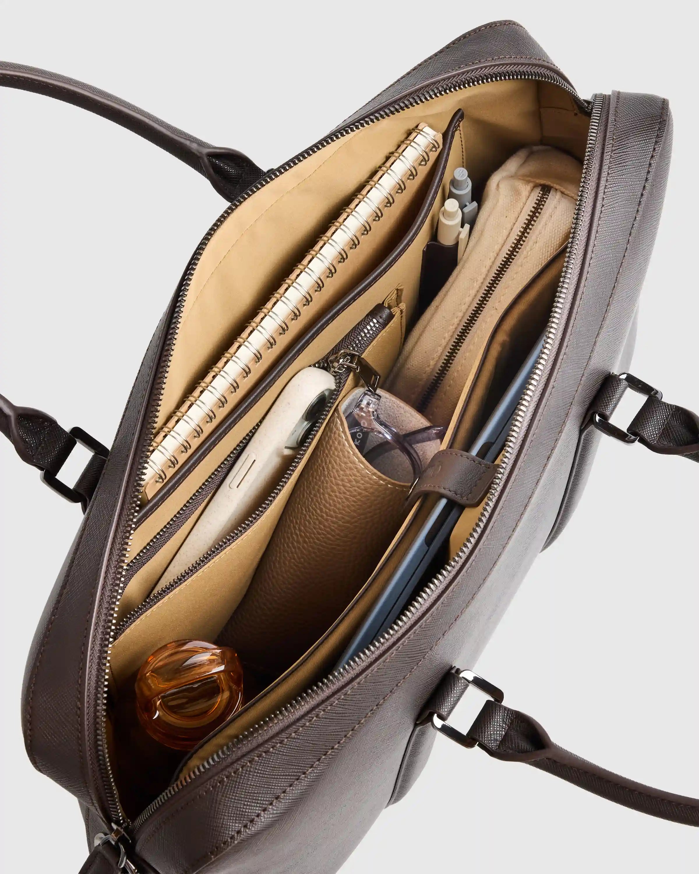Italian Saffiano Briefcase