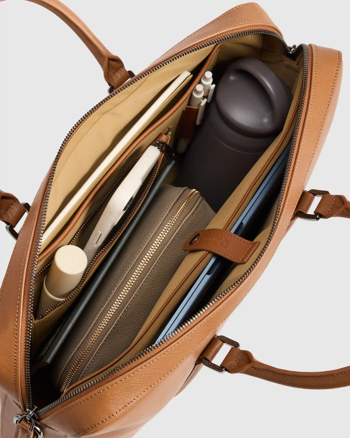 Italian Saffiano Briefcase