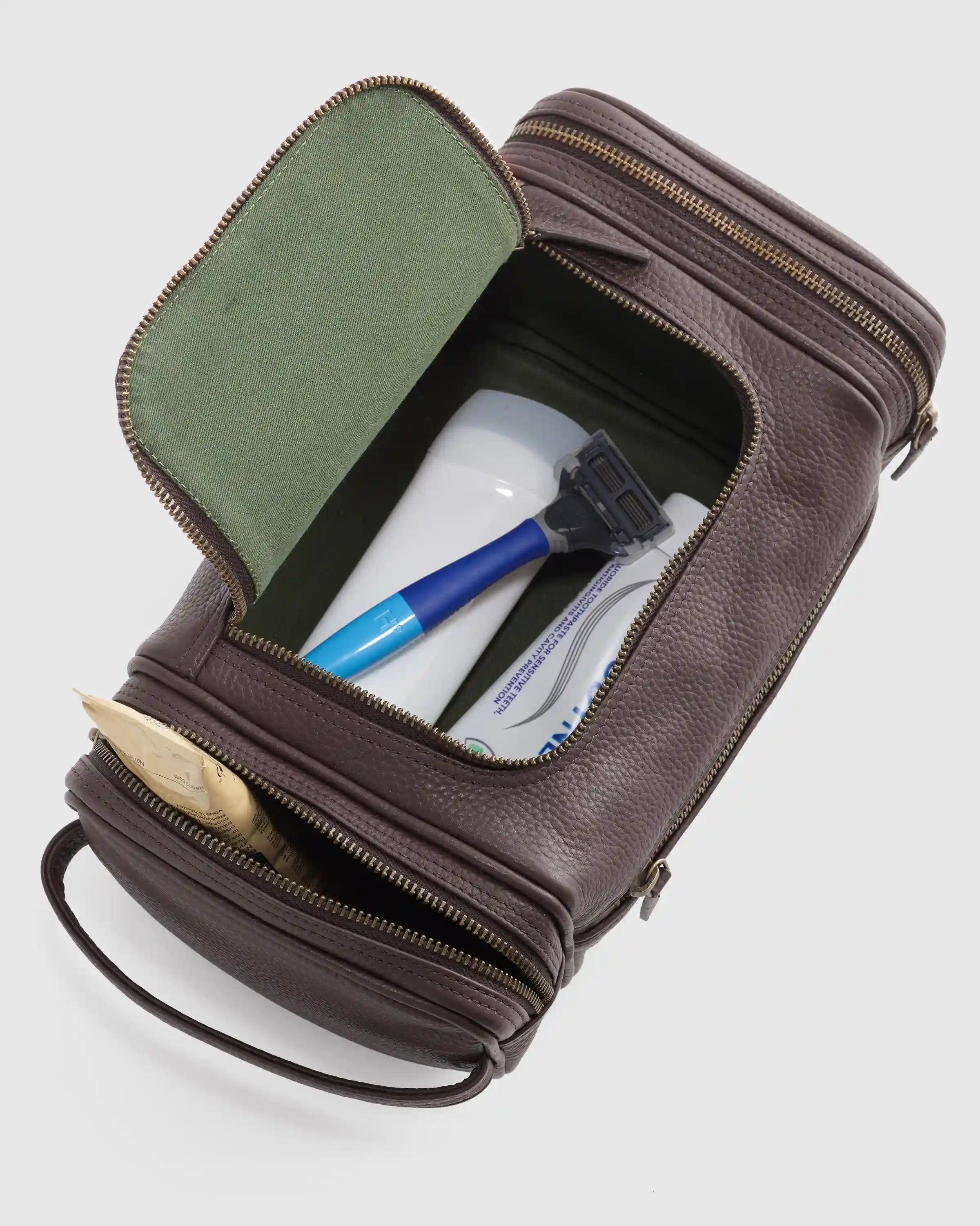Nappa Leather Toiletry Bag
