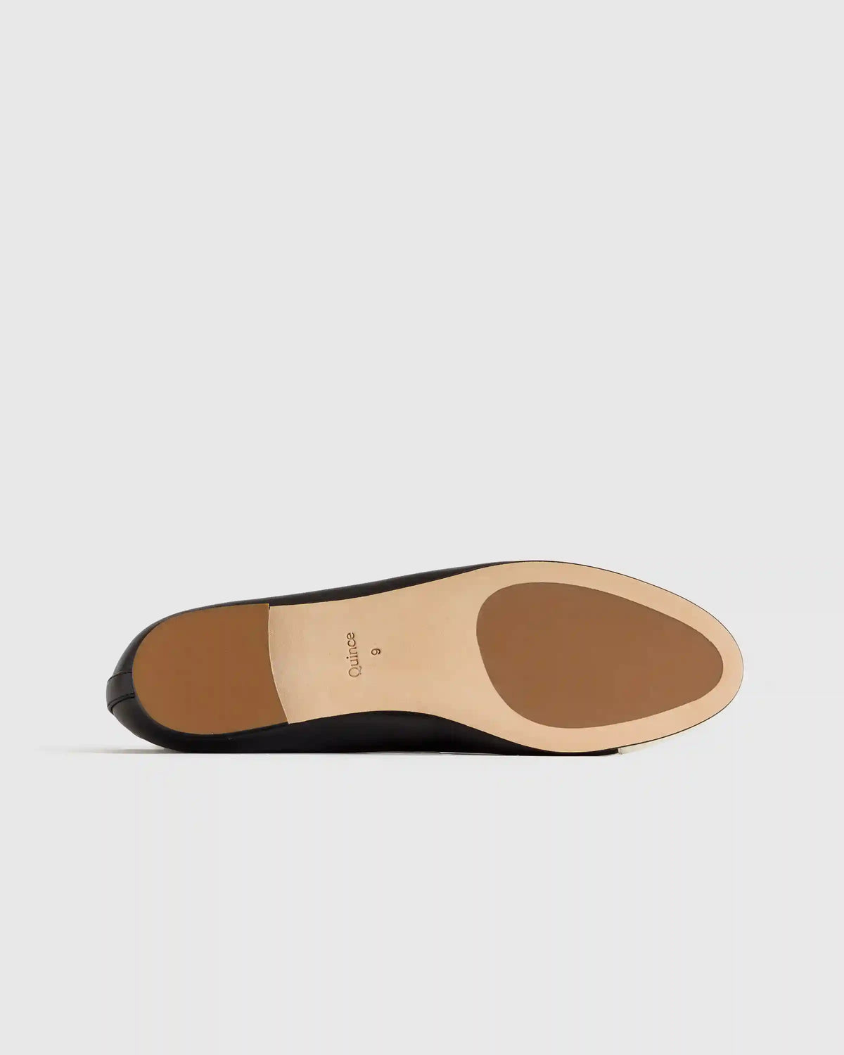 Italian Leather Cap-Toe Ballet Flat