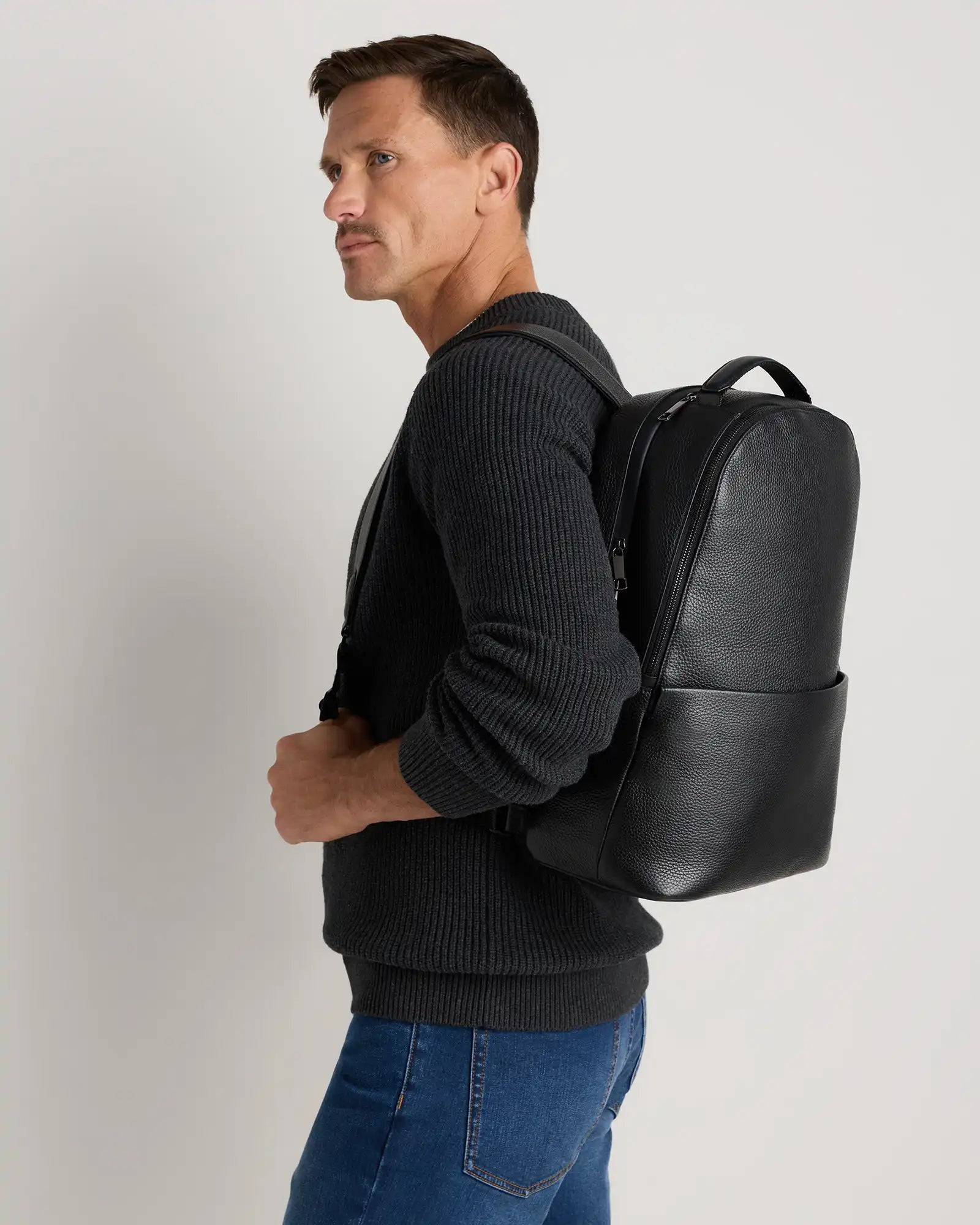 Excursion Italian Leather Laptop Backpack