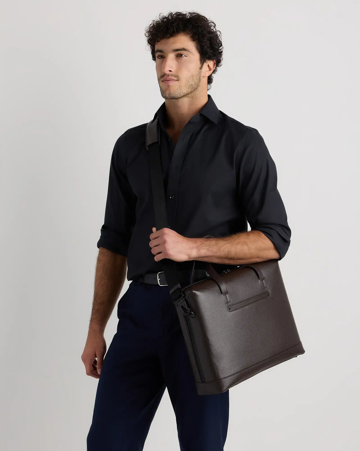 Excursion Italian Leather Slim Laptop Bag