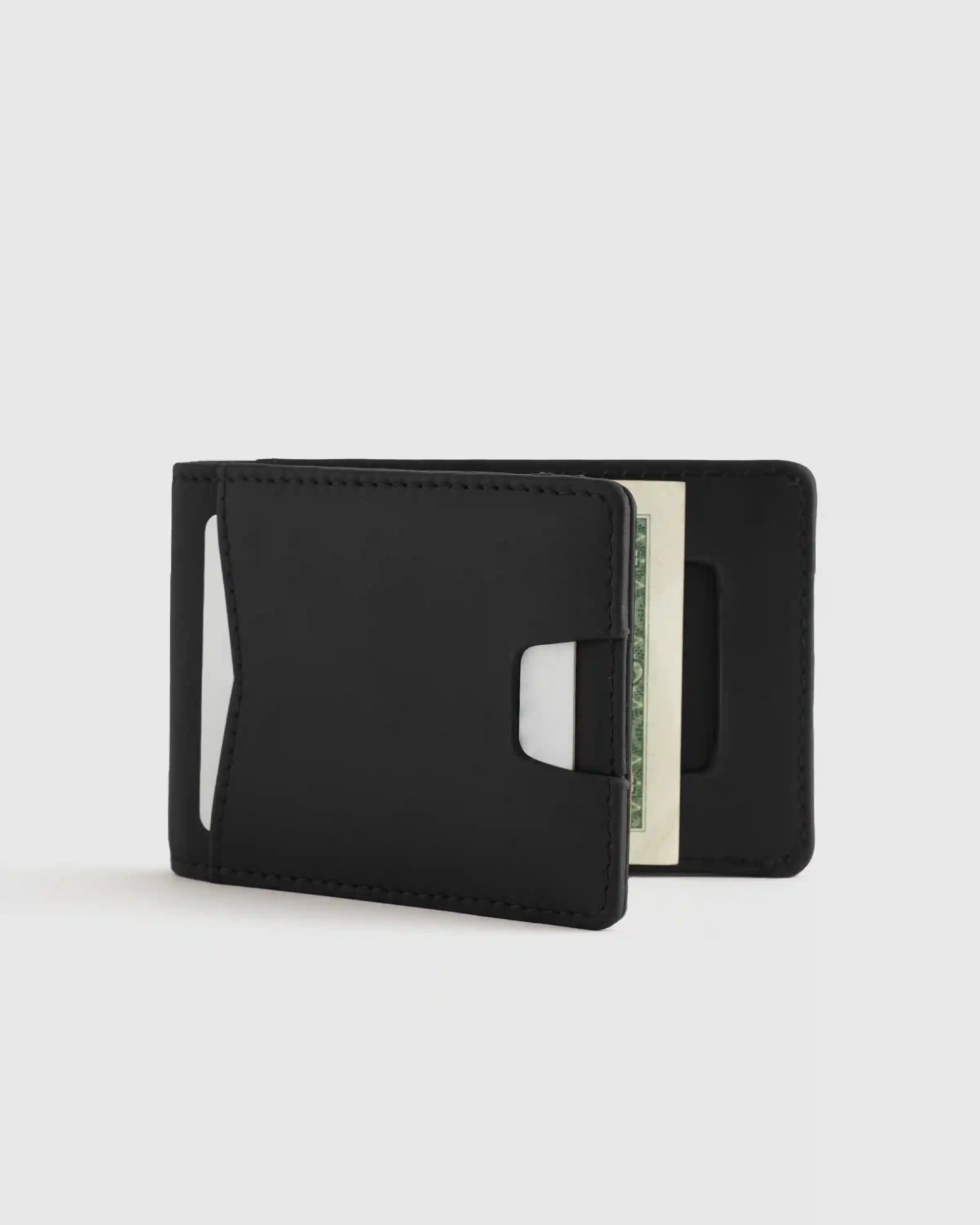 Italian Leather Money-Clip Wallet