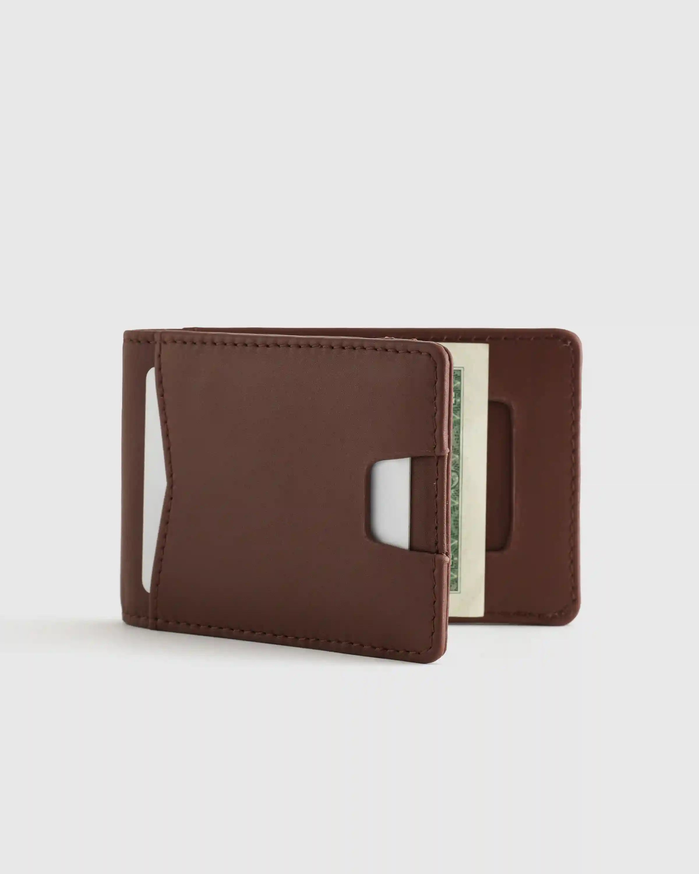 Italian Leather Money-Clip Wallet
