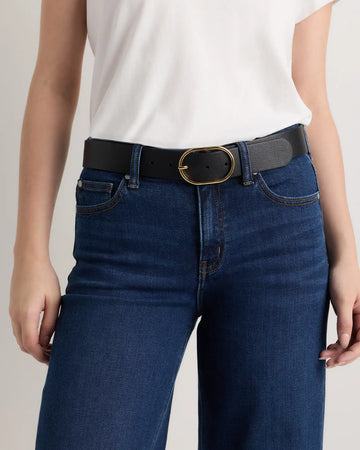 Cleo Oval European Leather Belt