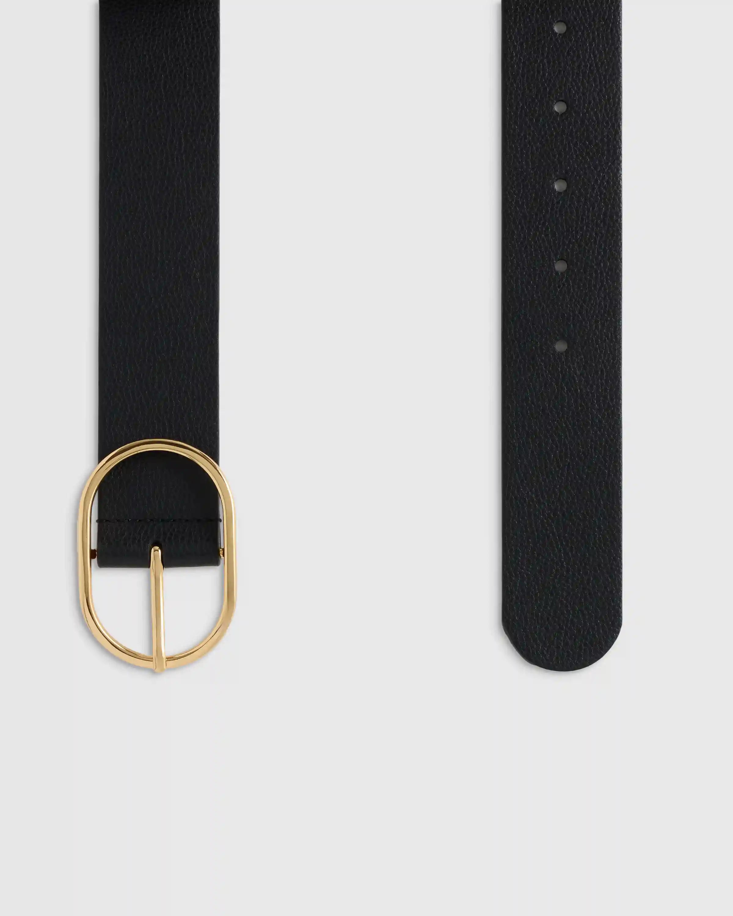 Cleo Oval European Leather Belt
