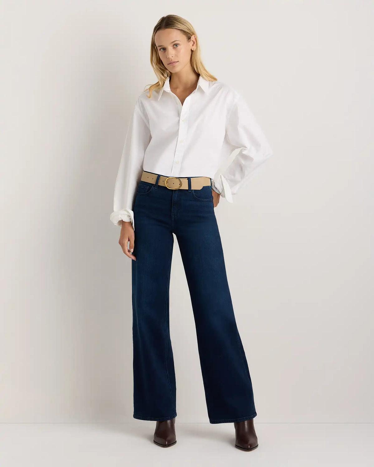 Cleo Oval European Leather Belt
