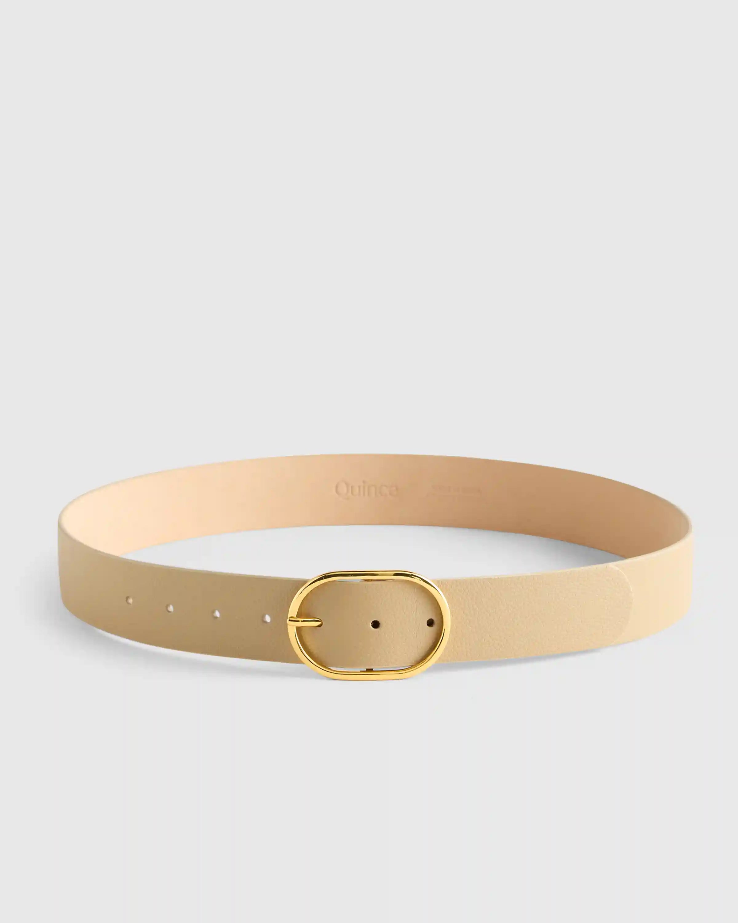 Cleo Oval European Leather Belt