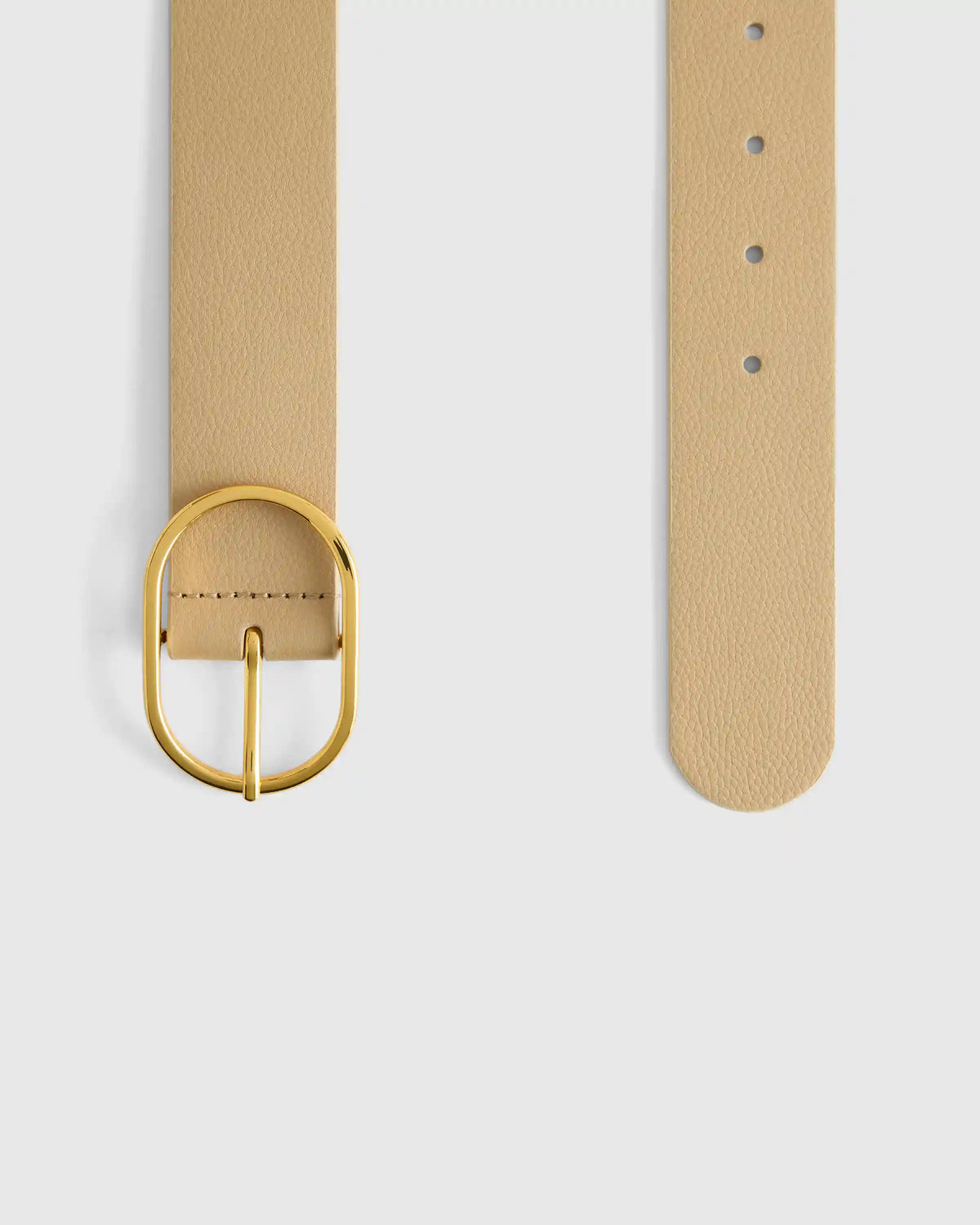 Cleo Oval European Leather Belt