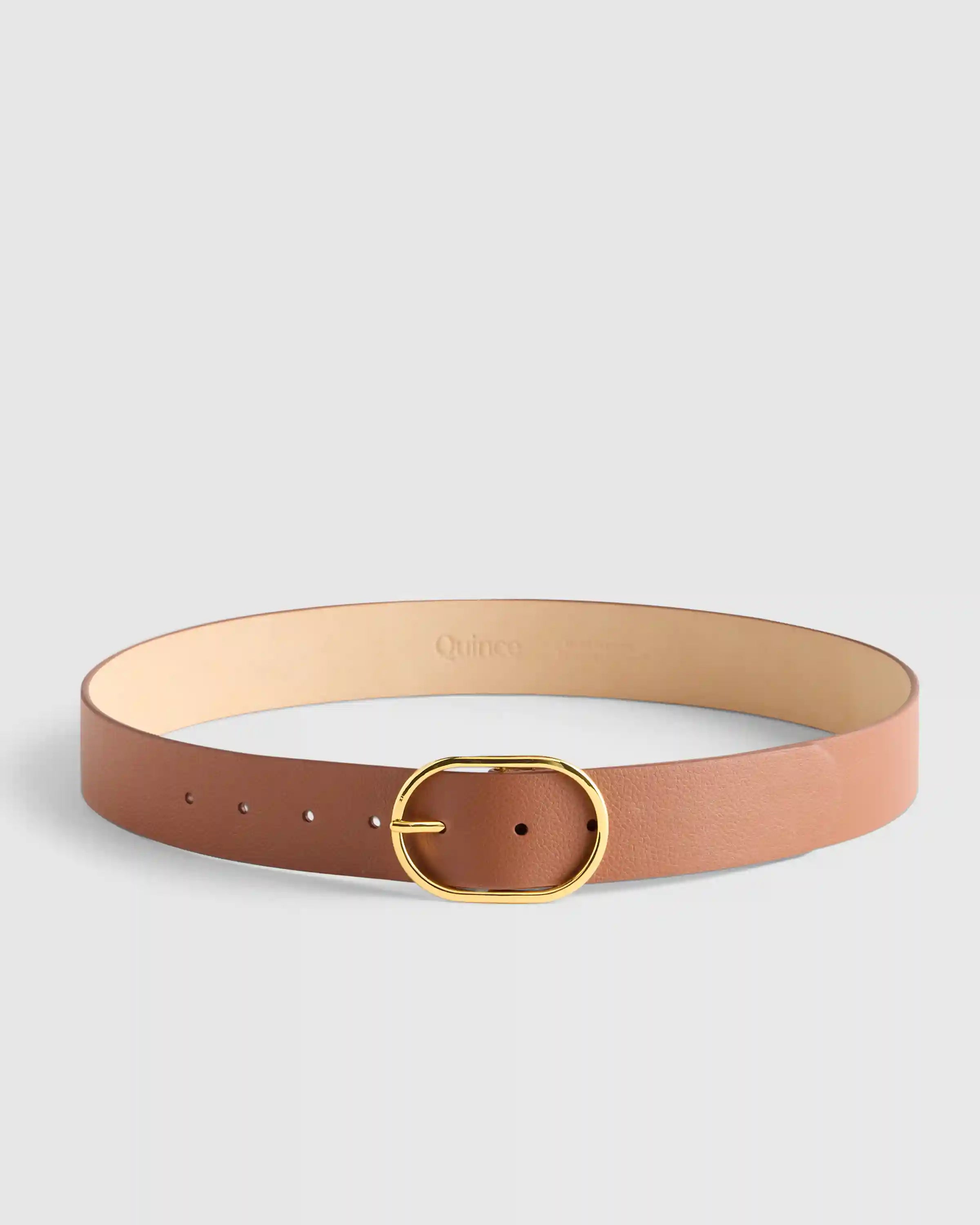 Cleo Oval European Leather Belt
