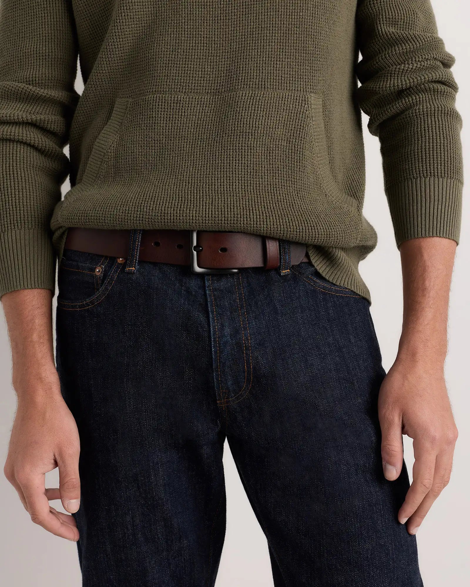 Adam Heritage Leather Jeans Belt