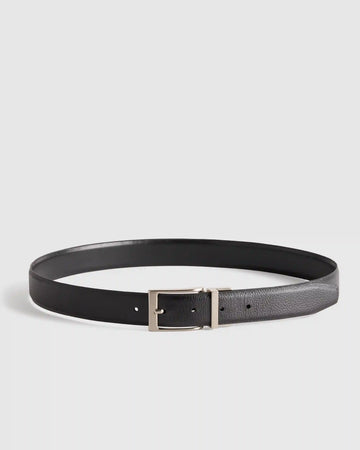 Owen Calfskin Leather Reversible Dress Belt