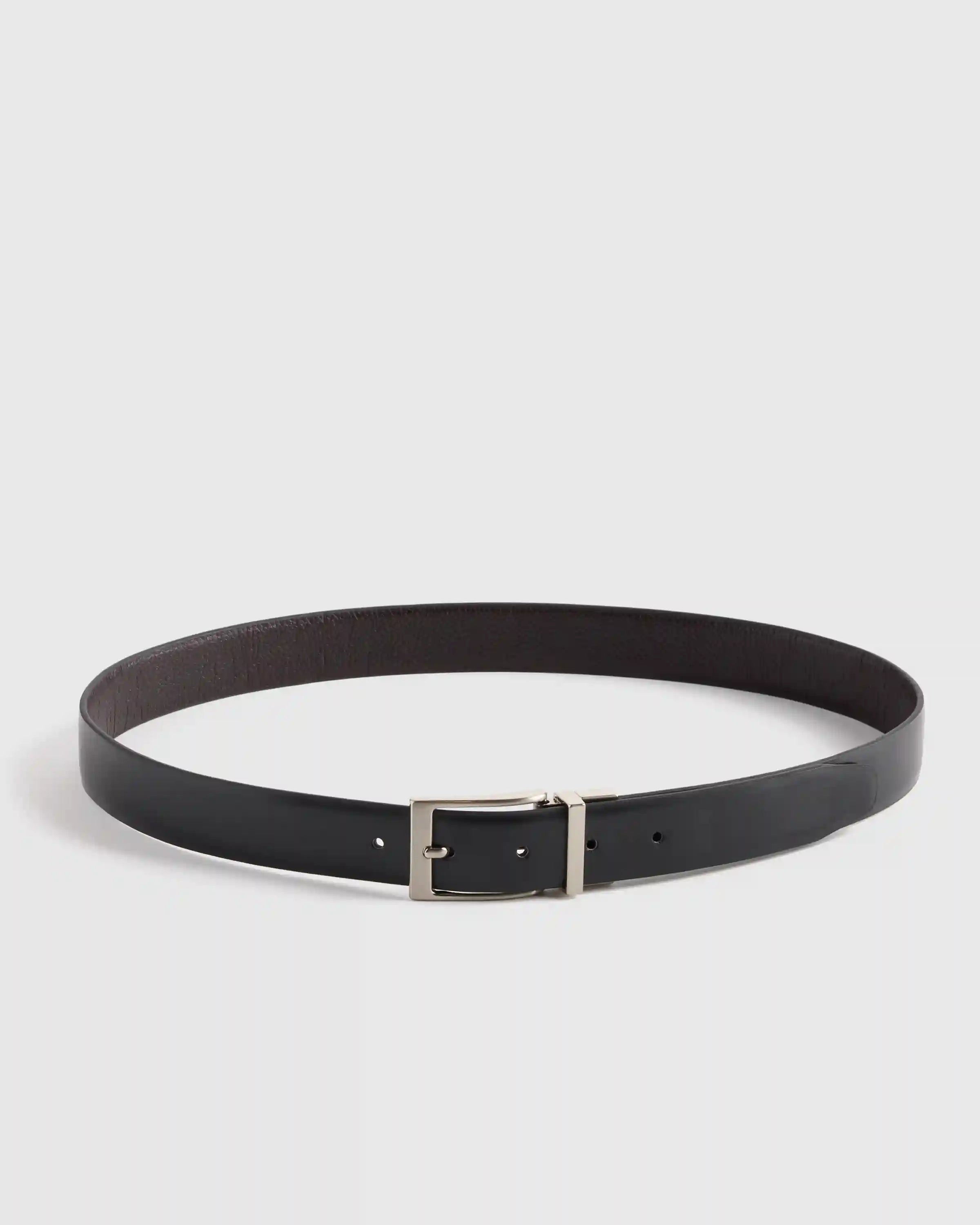 Owen Calfskin Leather Reversible Dress Belt