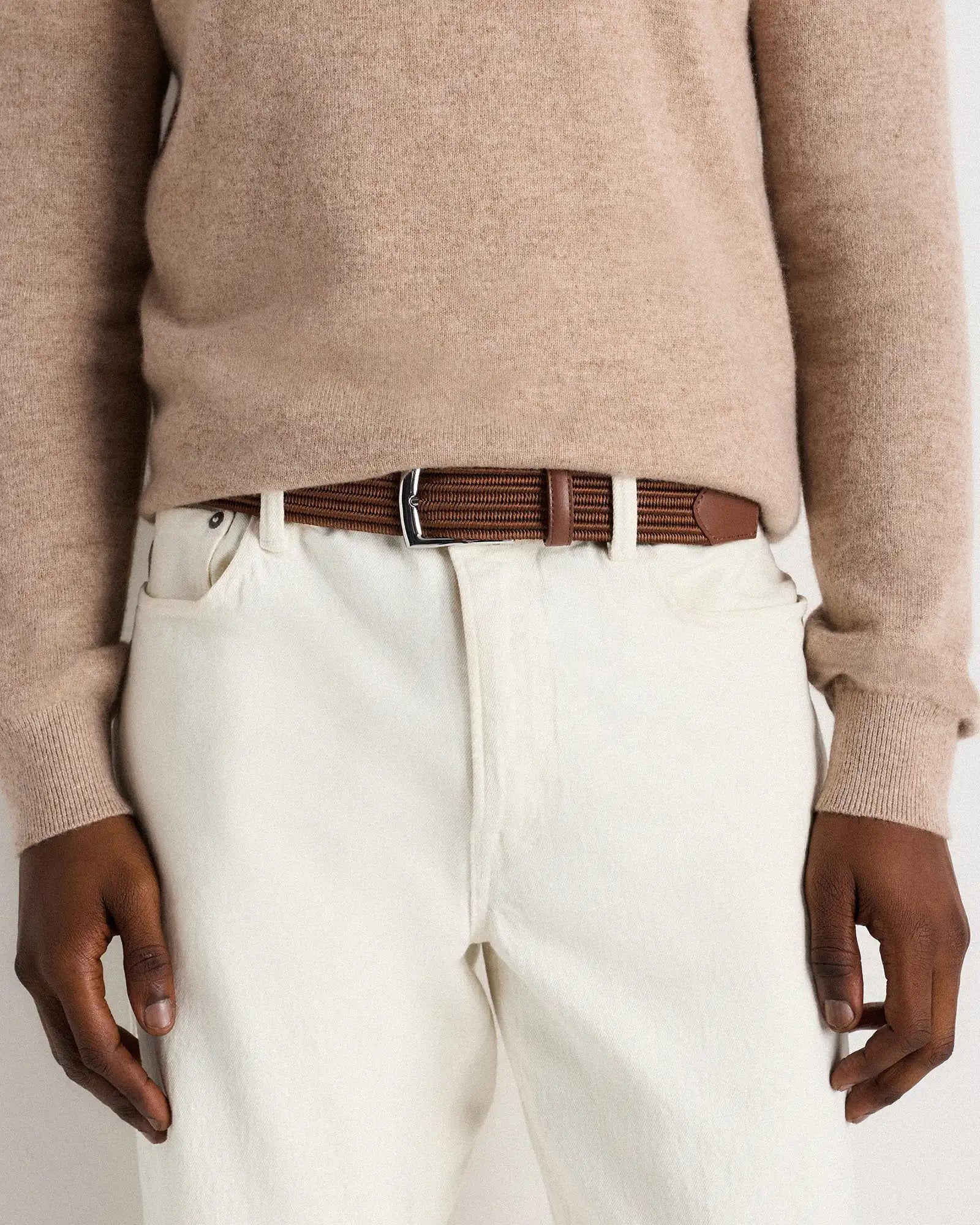 James Woven Stretch Belt