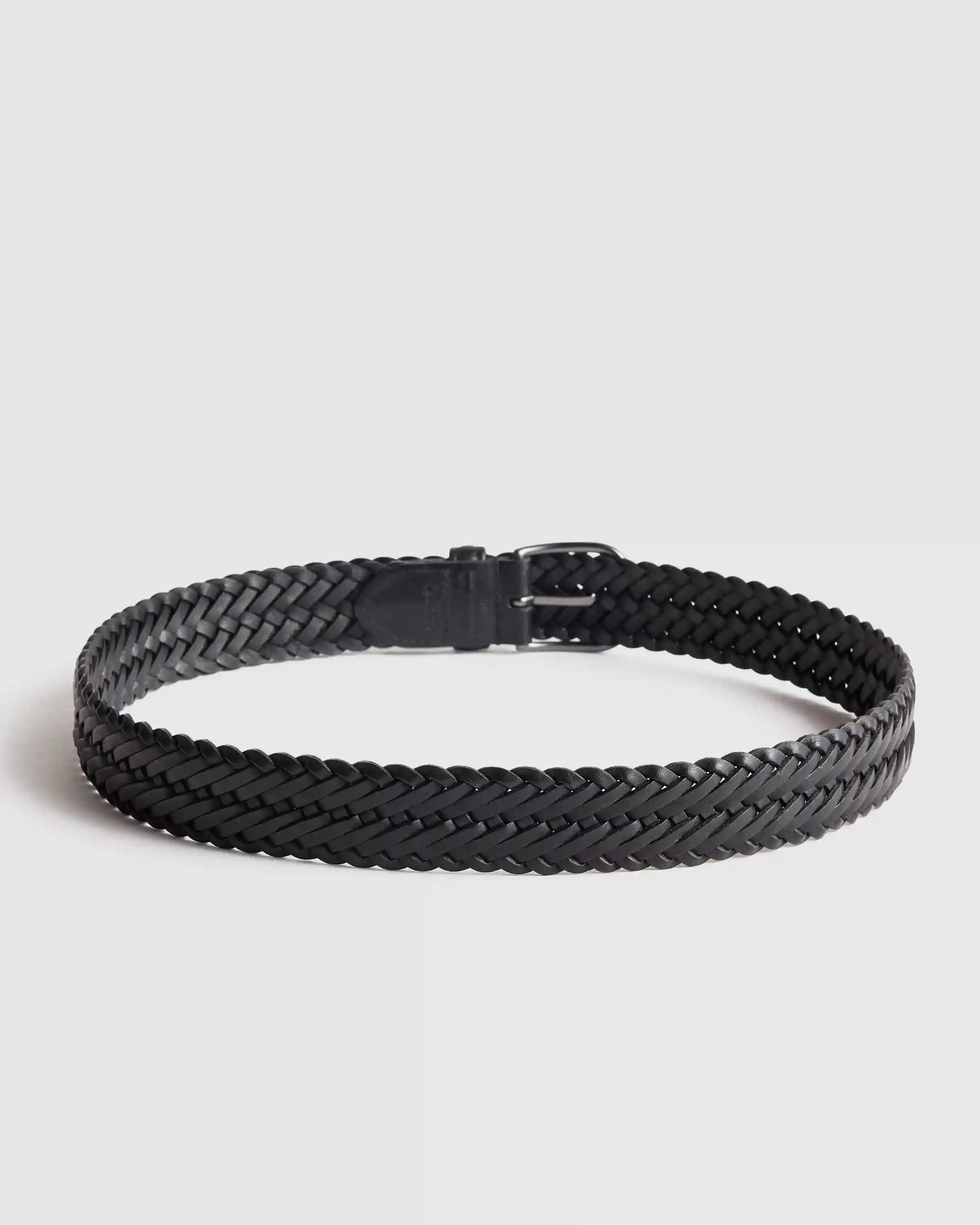 Jack Italian Leather Woven Belt