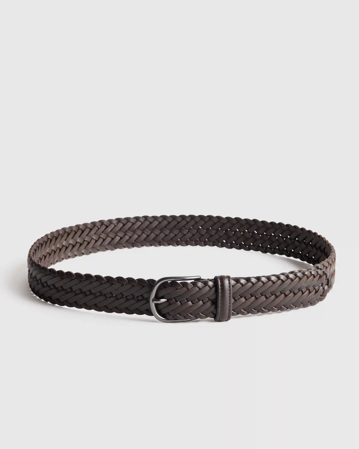 Jack Italian Leather Woven Belt