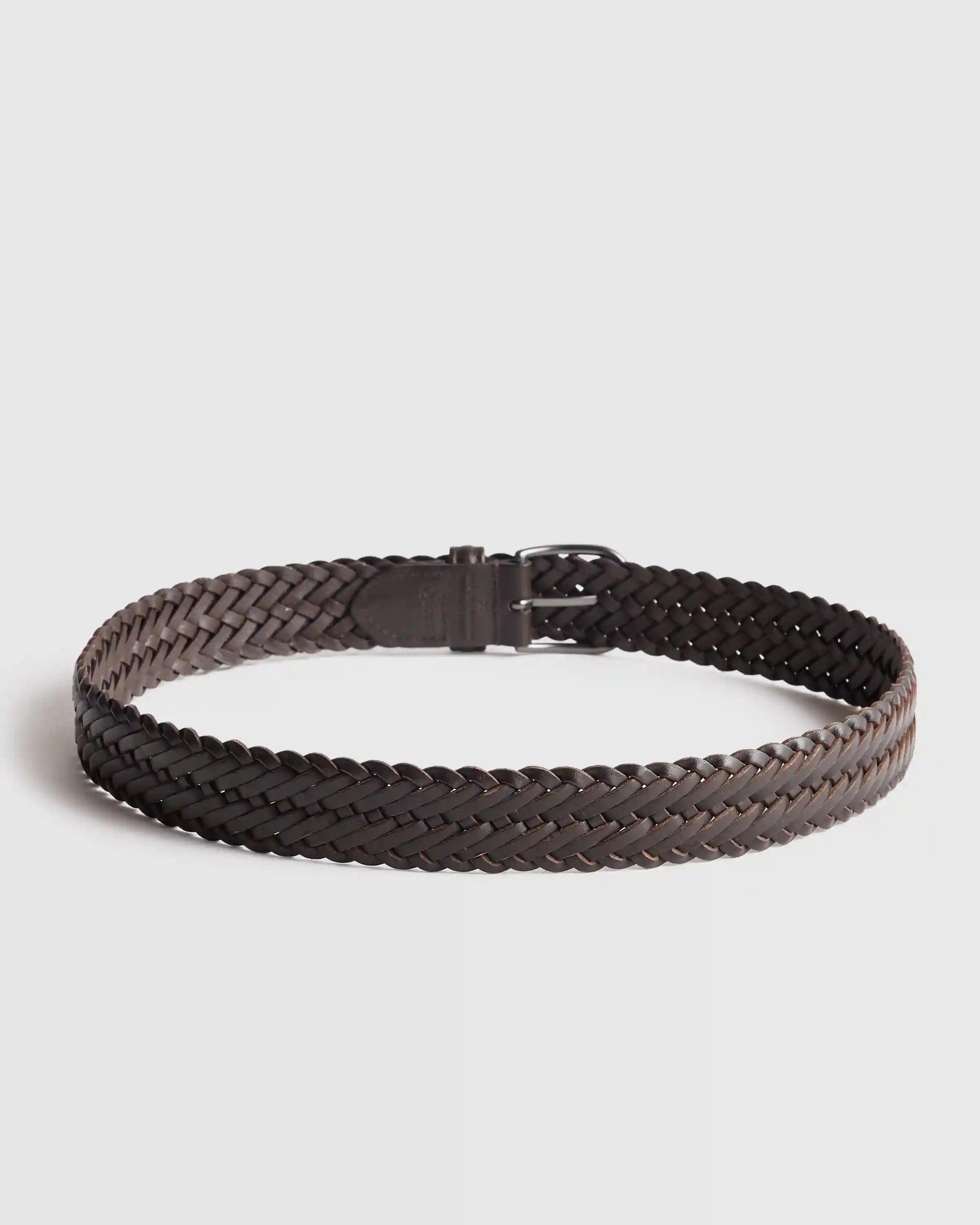 Jack Italian Leather Woven Belt