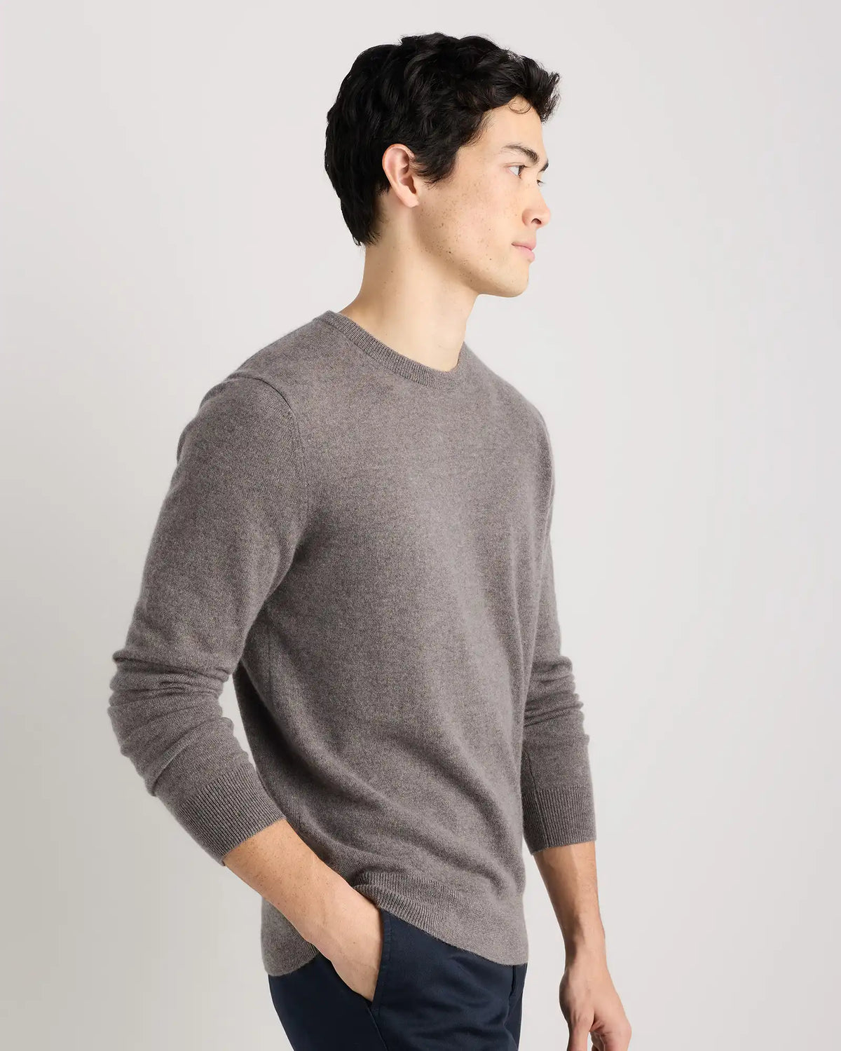 Mongolian Cashmere Crewneck Sweater