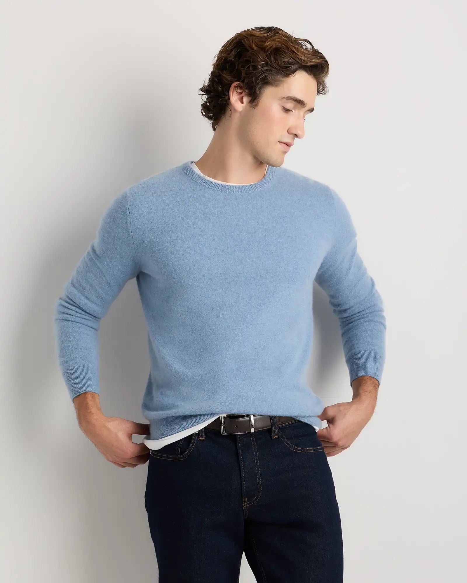 Mongolian Cashmere Crewneck Sweater