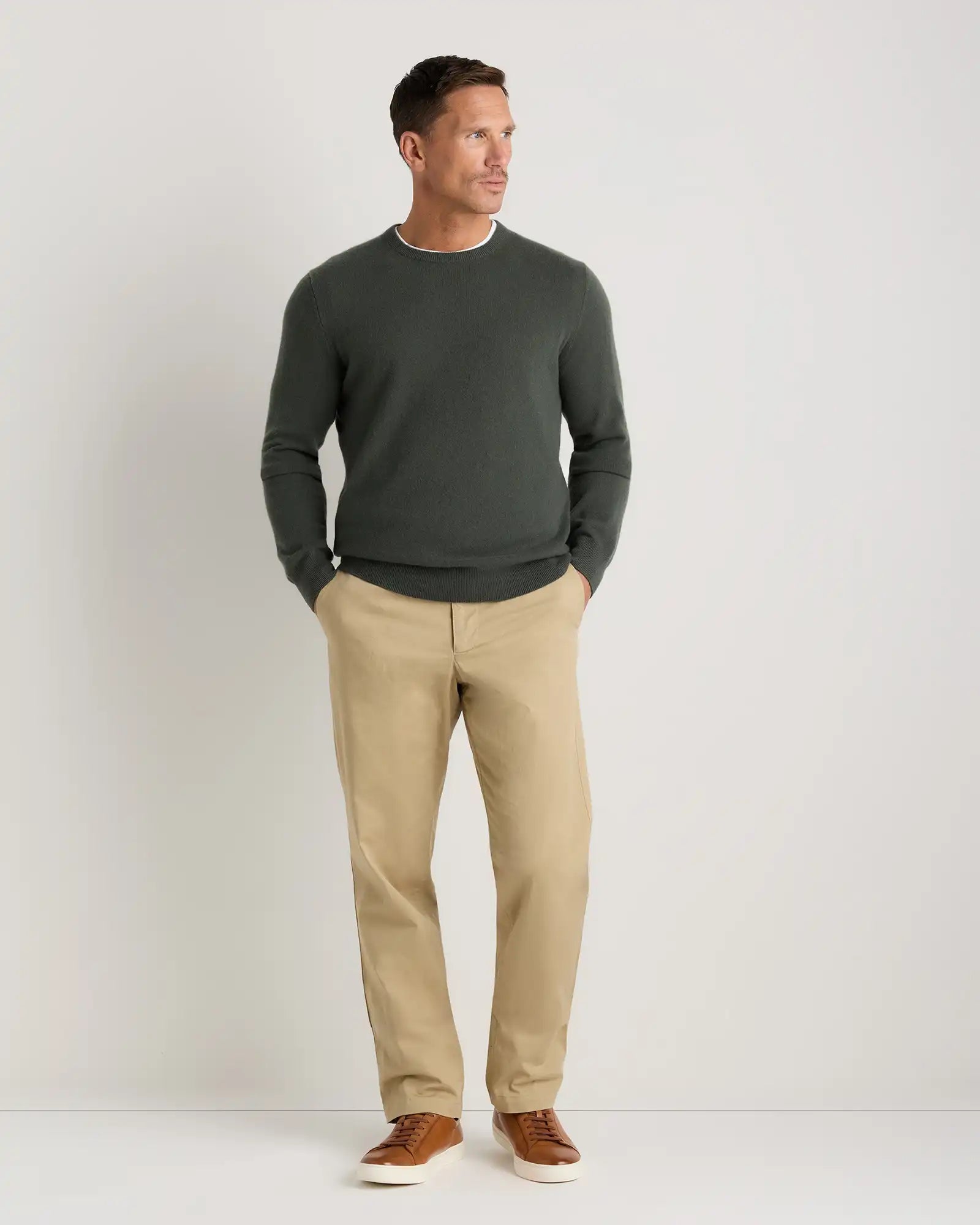 Mongolian Cashmere Crewneck Sweater