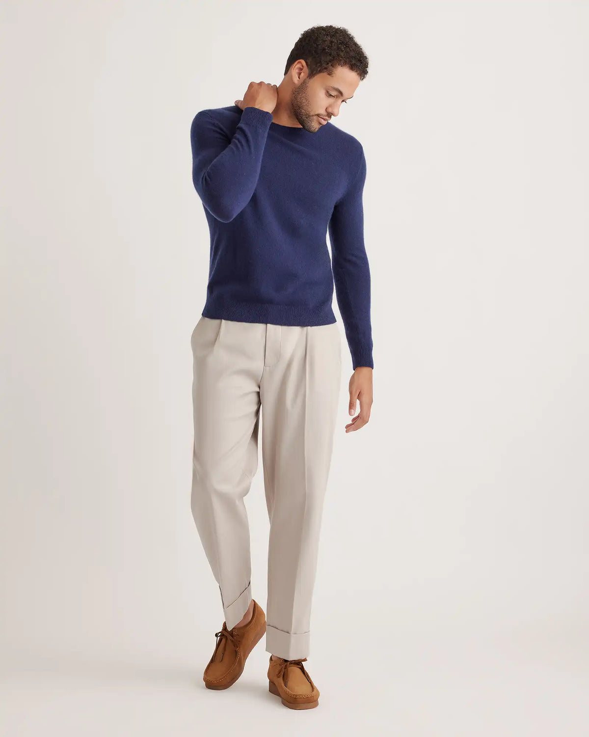 Mongolian Spring Cashmere Crewneck Sweater