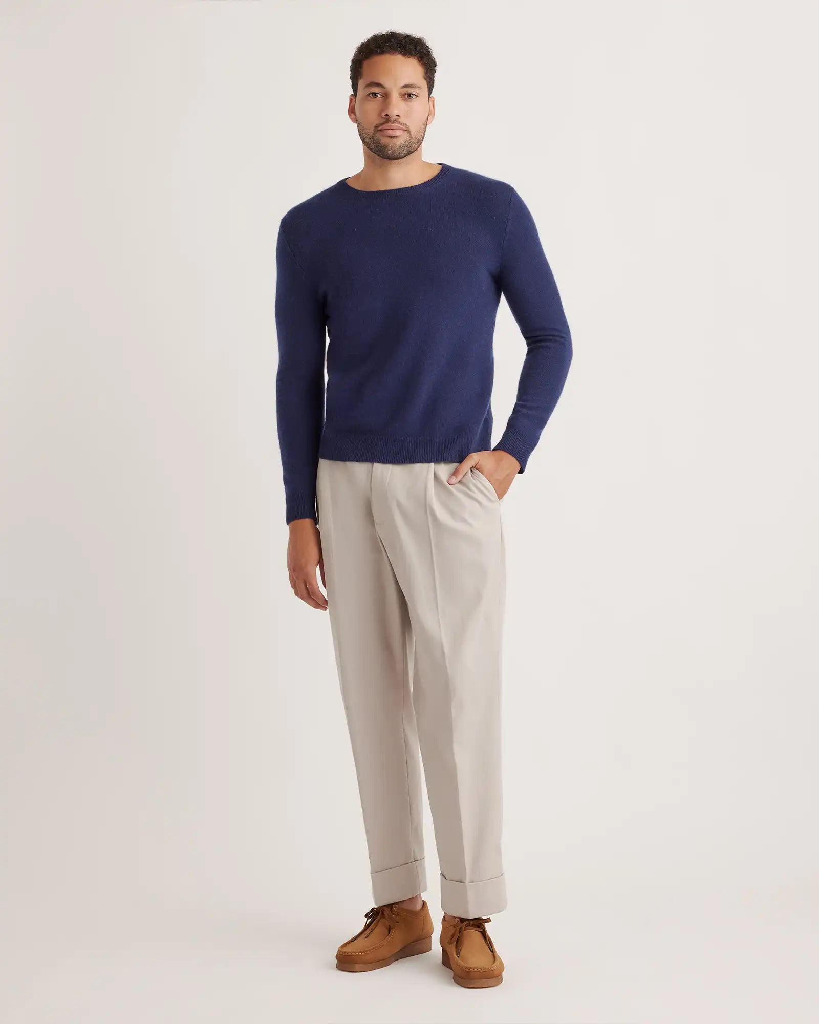 Mongolian Cashmere Crewneck Sweater