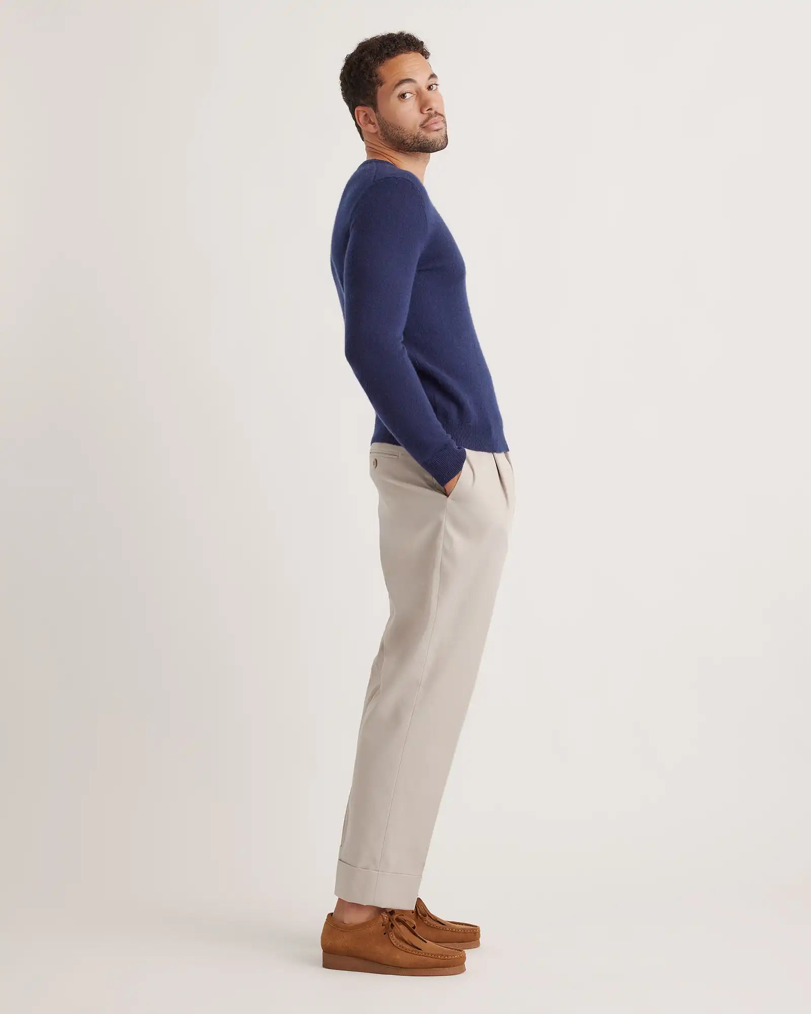 Mongolian Cashmere Crewneck Sweater