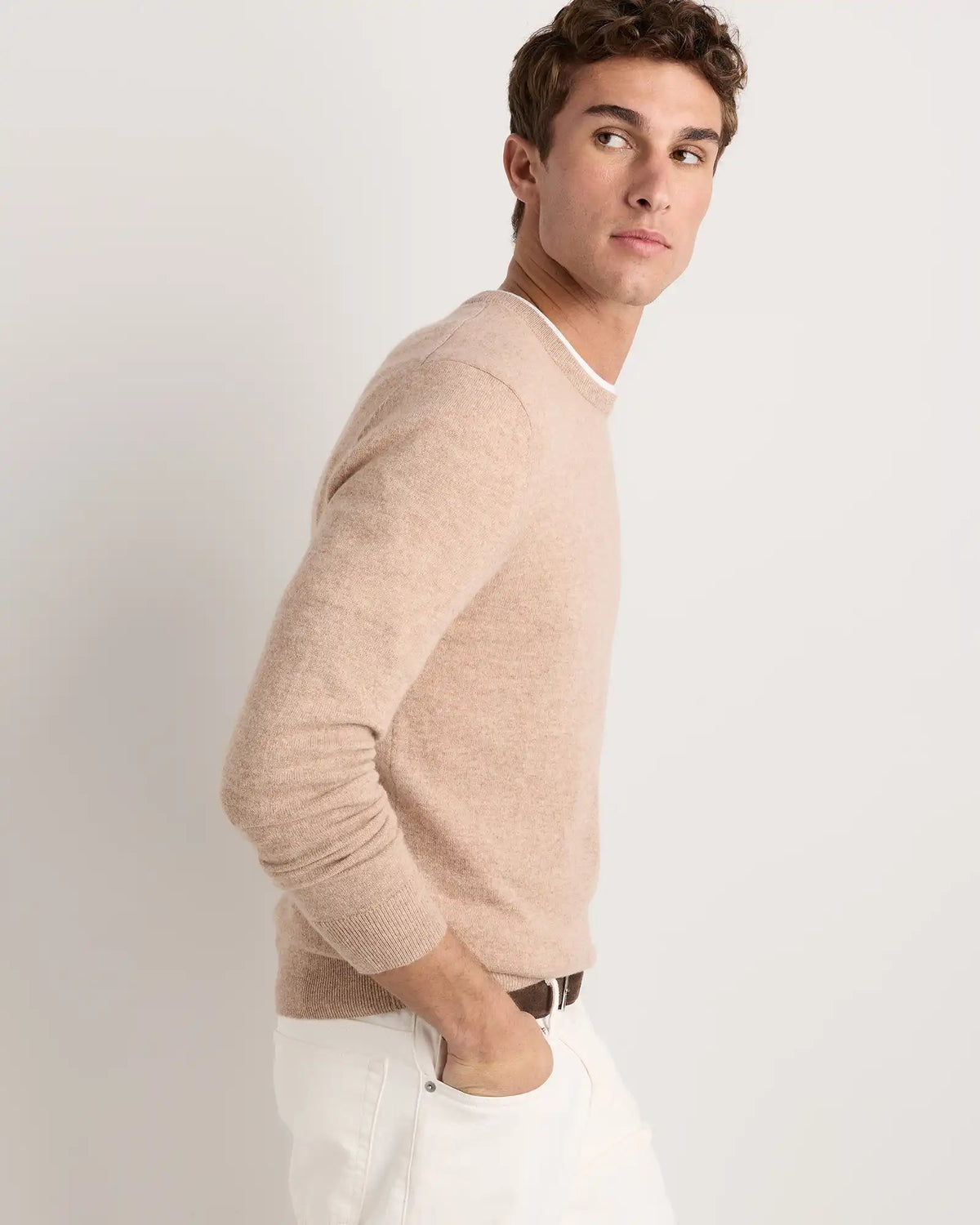 Mongolian Cashmere Crewneck Sweater