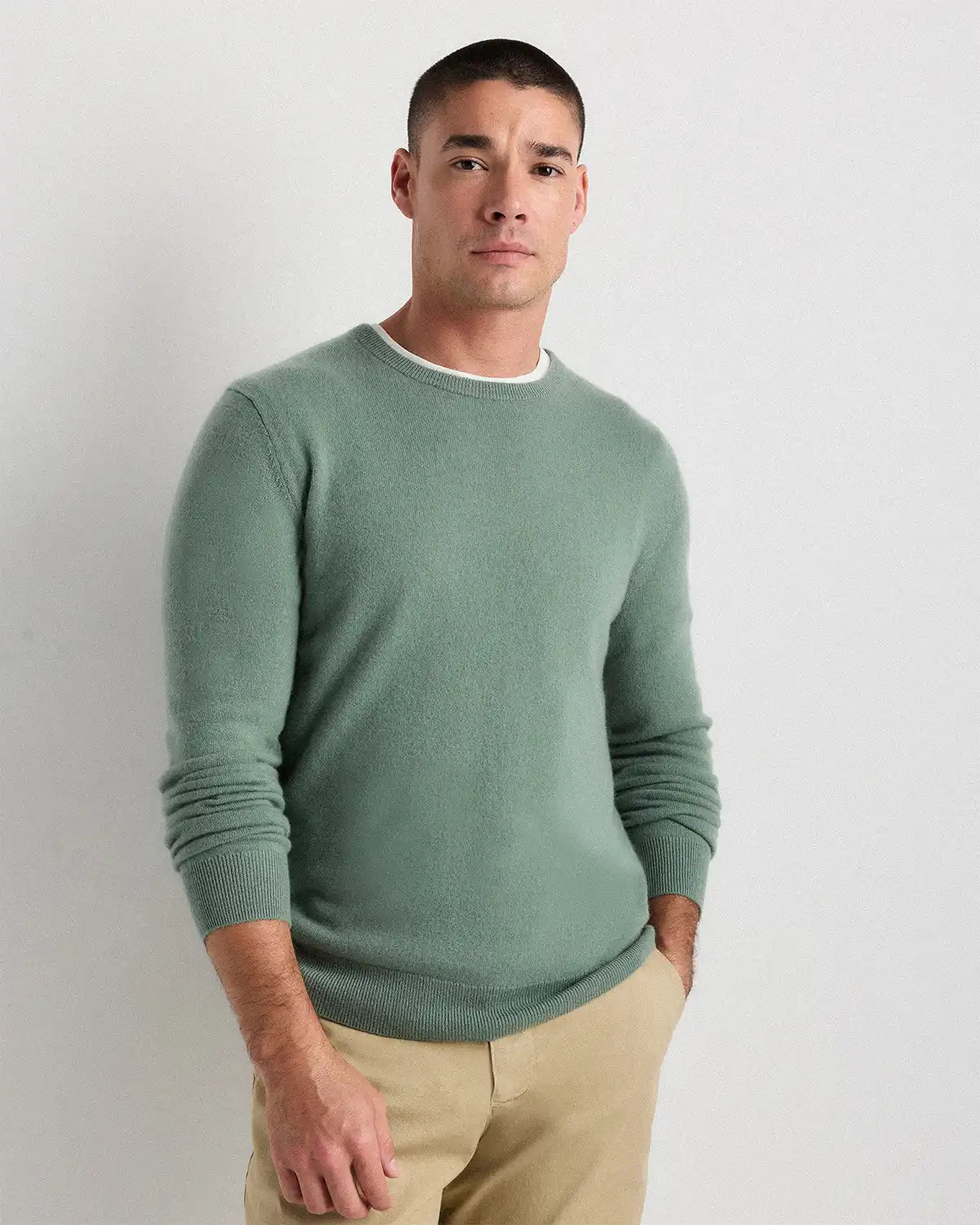 Mongolian Cashmere Crewneck Sweater