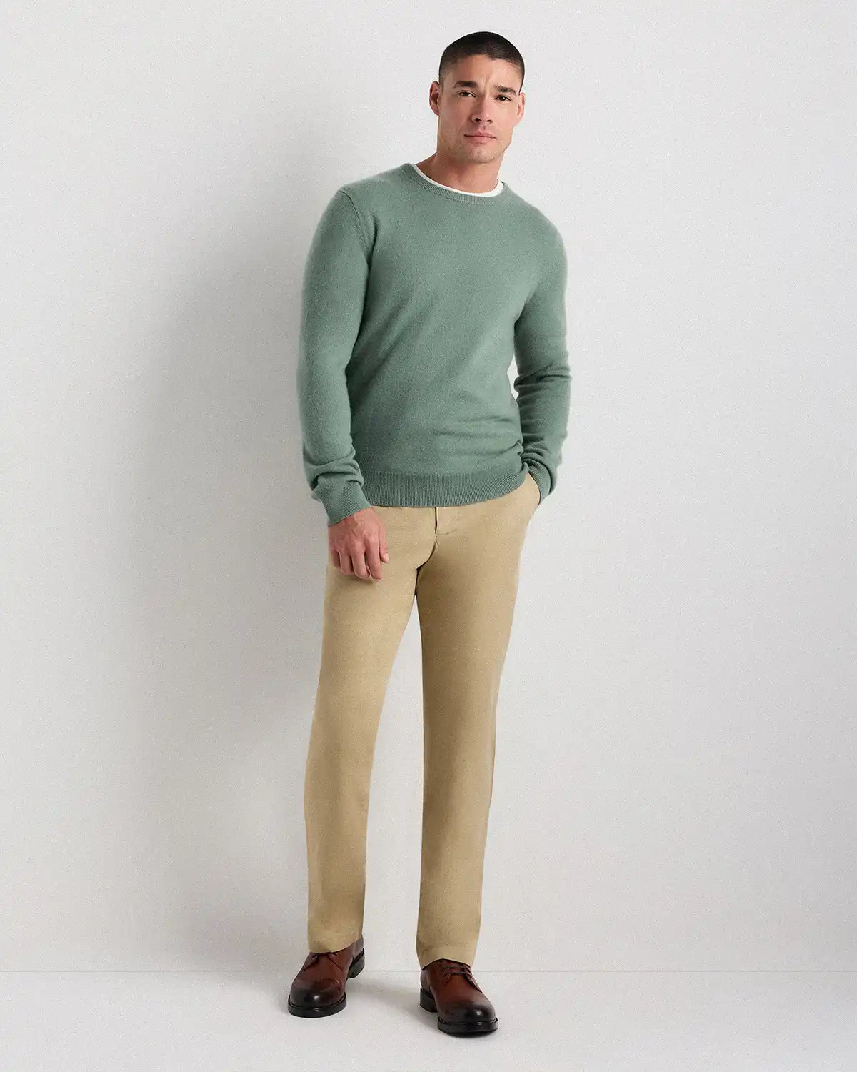 Mongolian Cashmere Crewneck Sweater