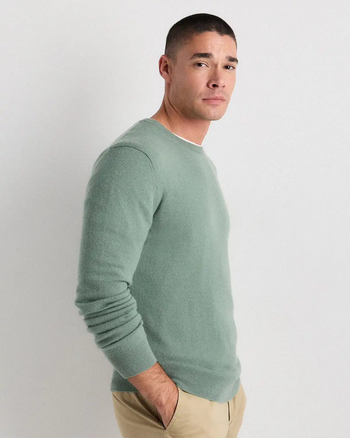 Mongolian Cashmere Crewneck Sweater