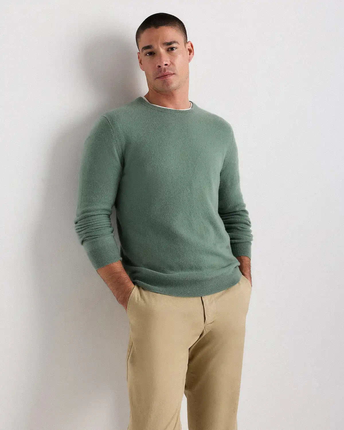 Mongolian Cashmere Crewneck Sweater