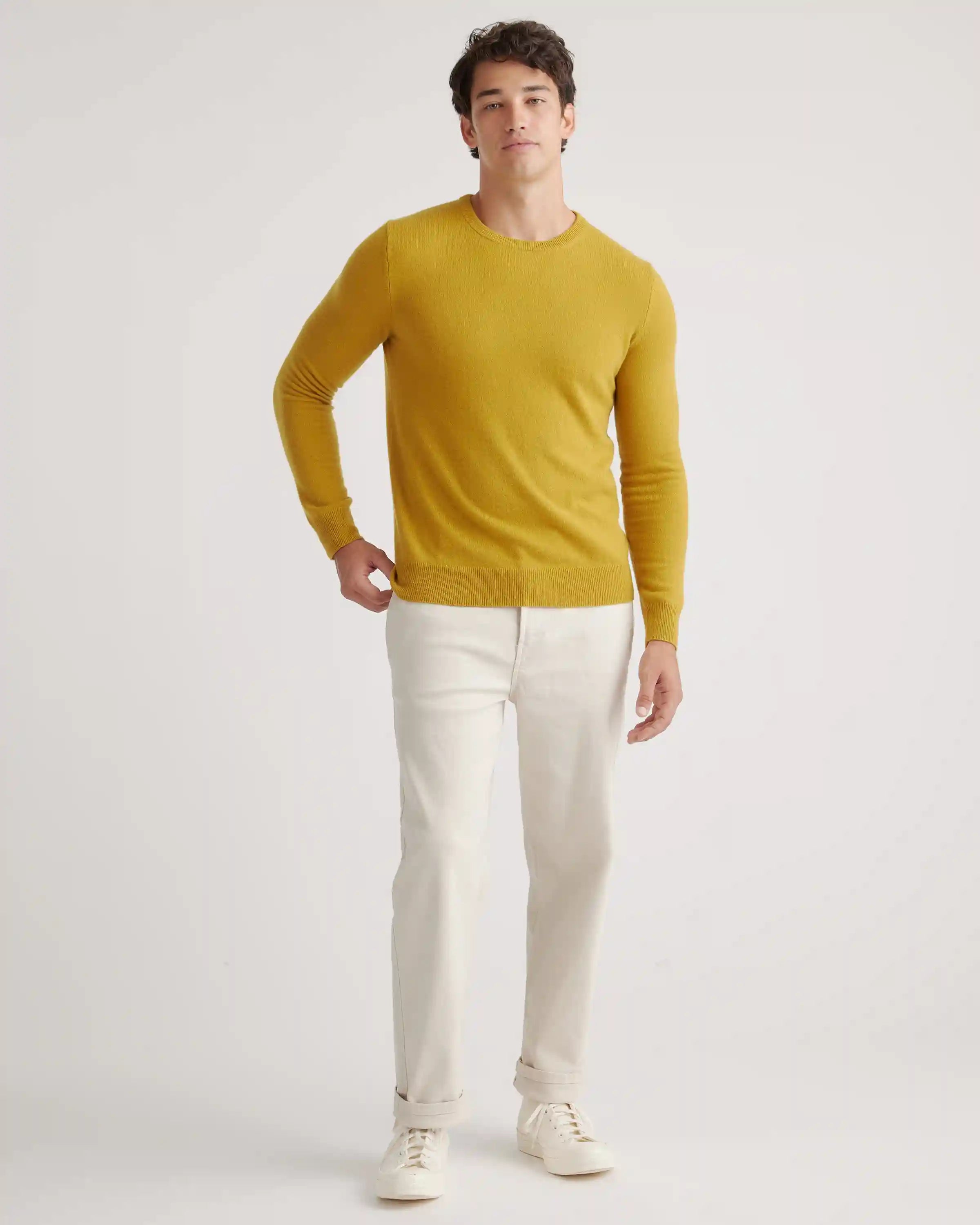Mongolian Spring Cashmere Crewneck Sweater