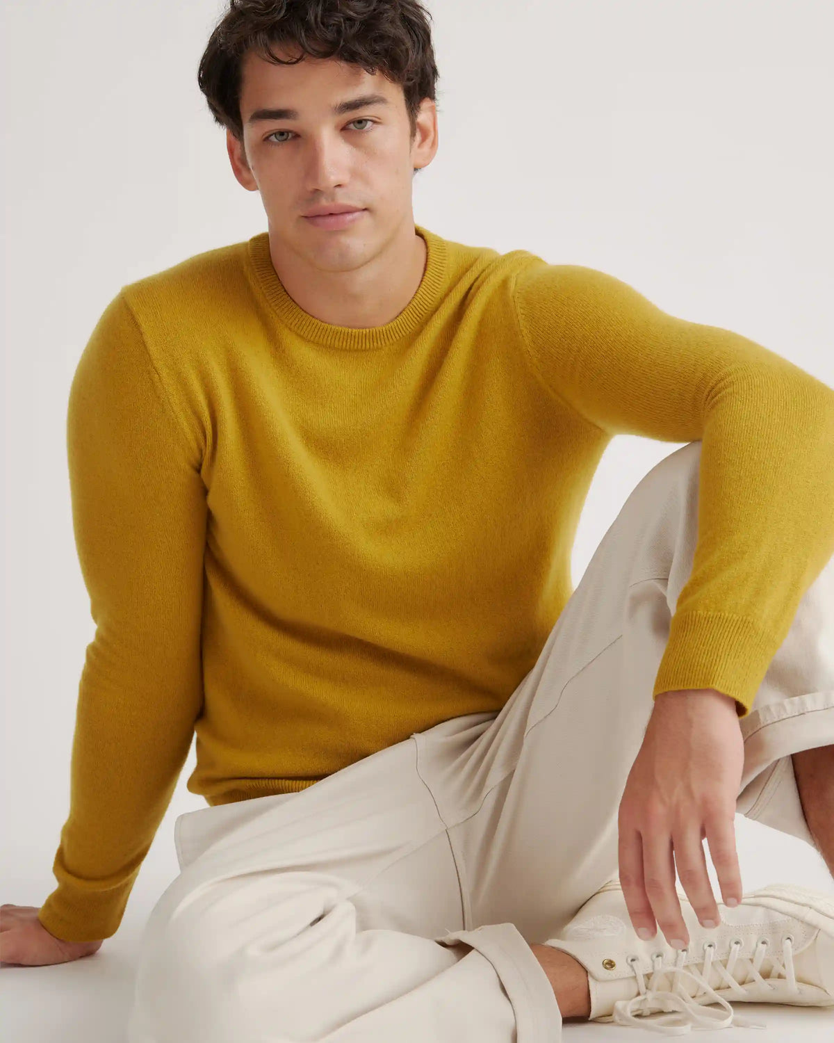 Mongolian Spring Cashmere Crewneck Sweater