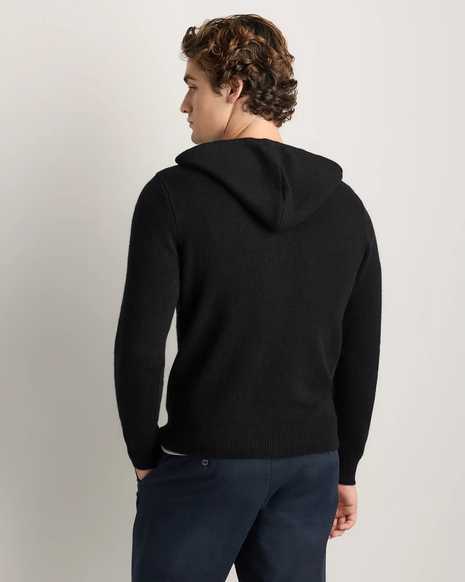 Mongolian Cashmere Full-Zip Hoodie