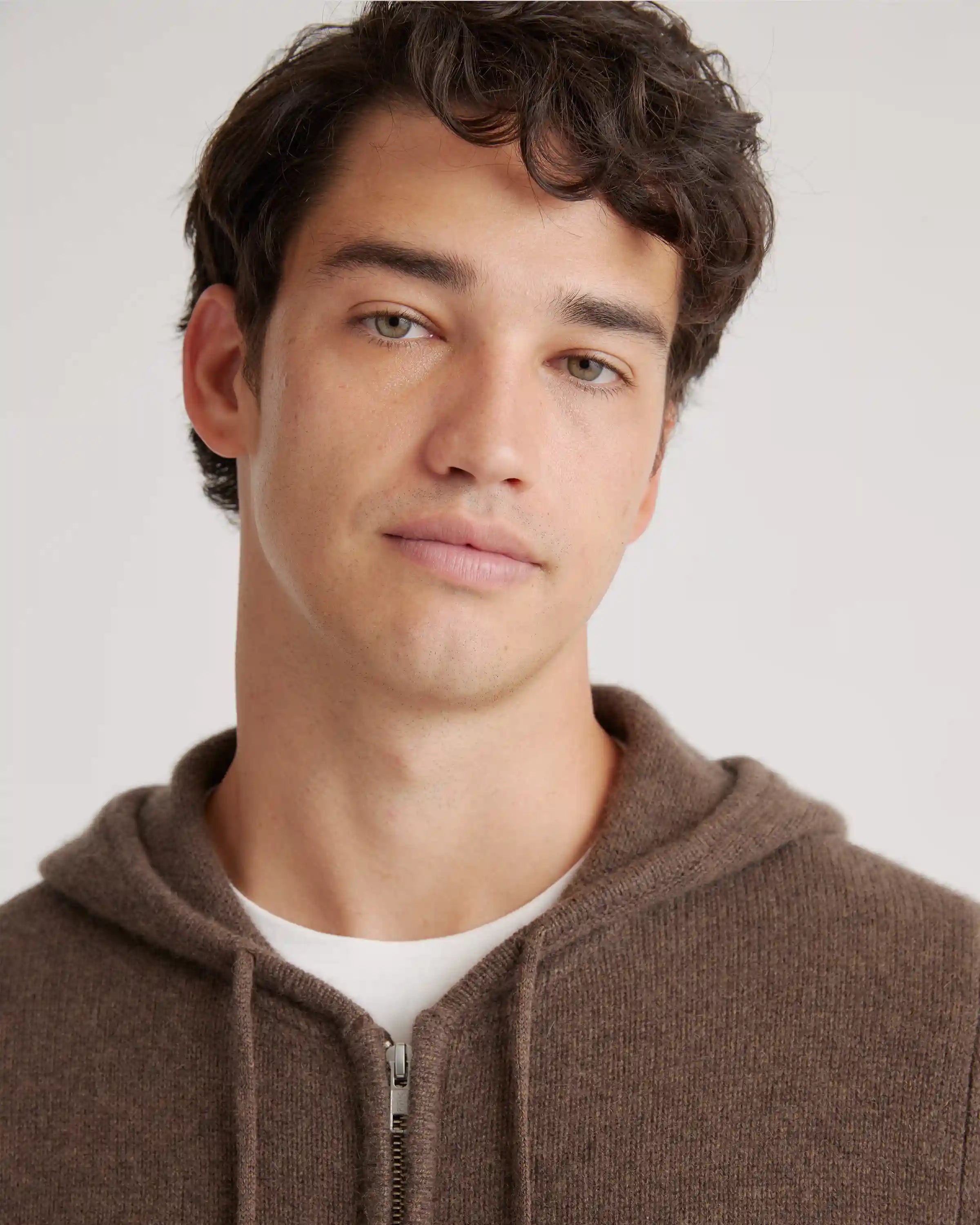 Mongolian Cashmere Full-Zip Hoodie