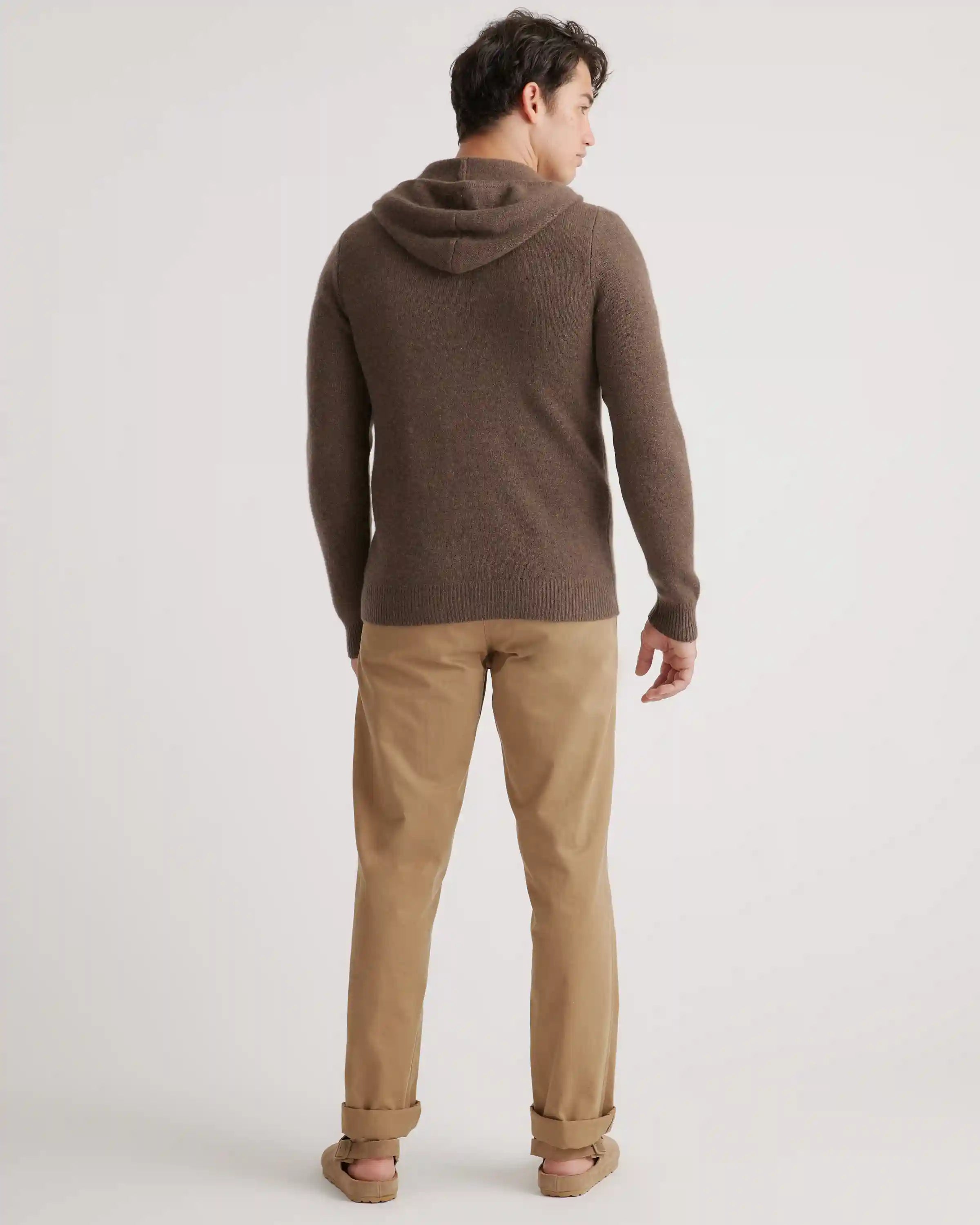 Mongolian Spring Cashmere Full-Zip Hoodie