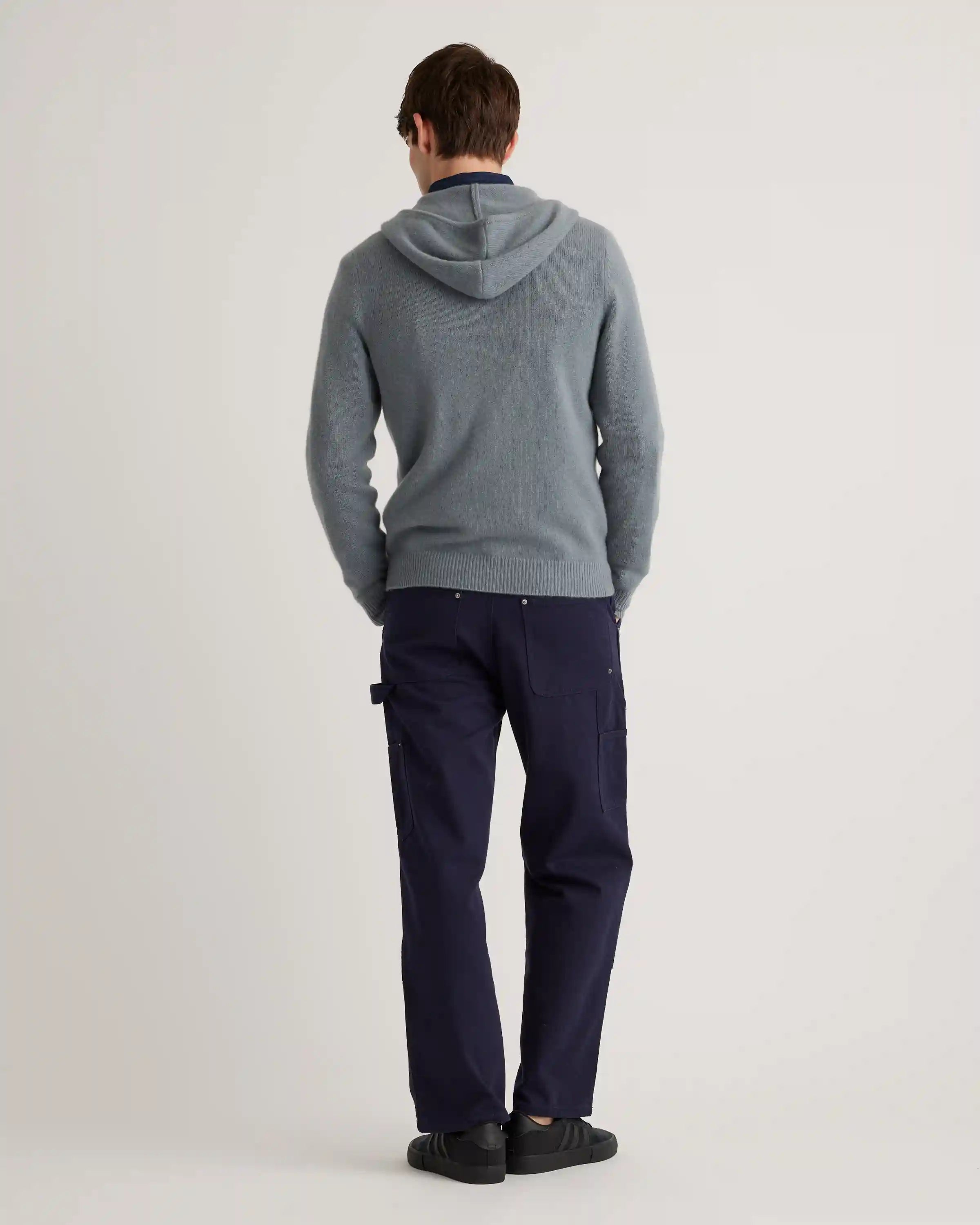 Mongolian Spring Cashmere Full-Zip Hoodie