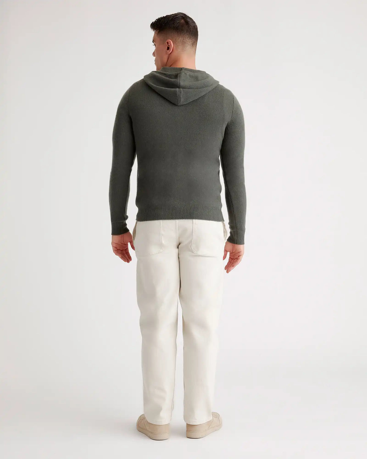 Mongolian Spring Cashmere Full-Zip Hoodie